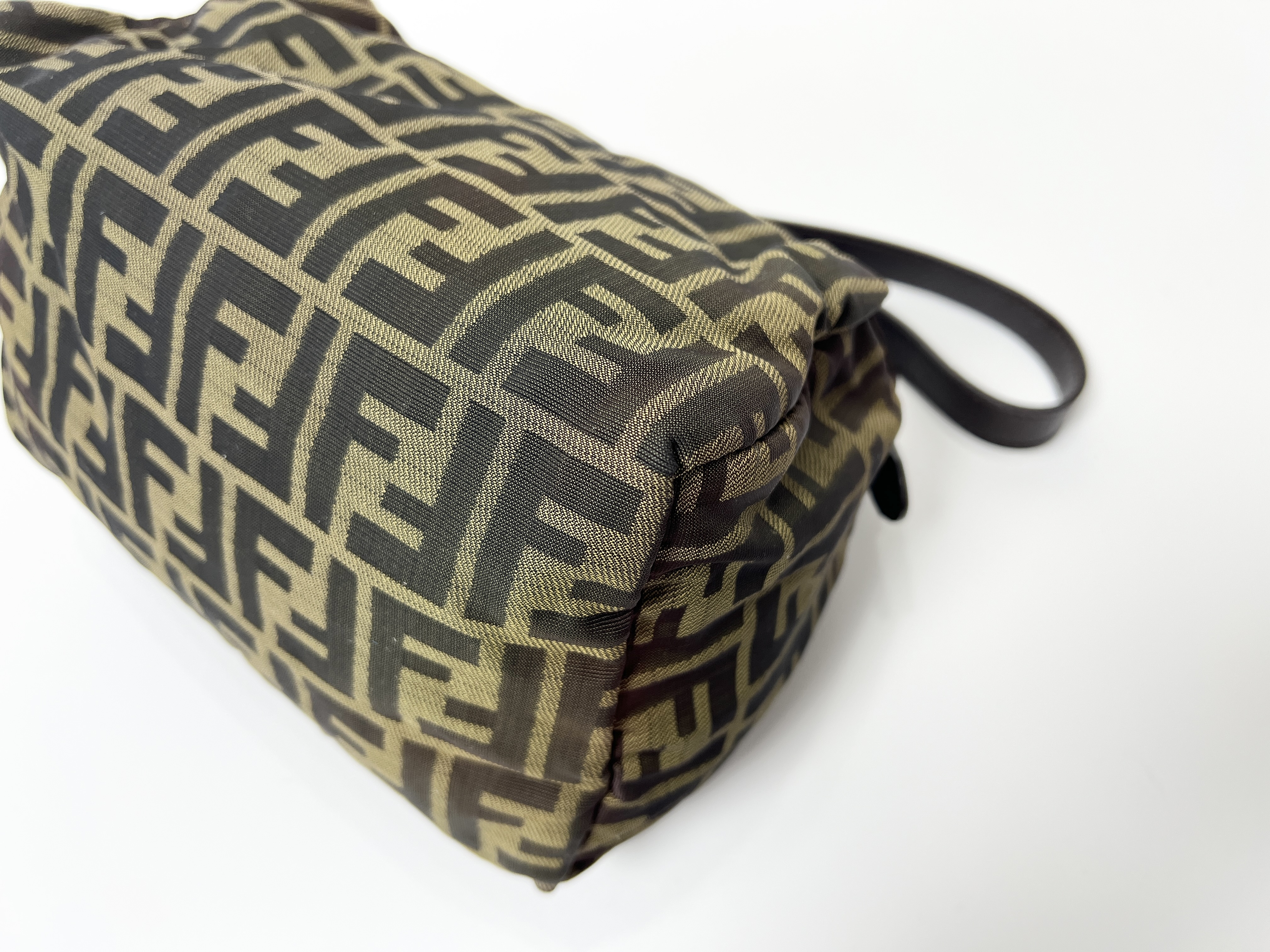 Zucca Canvas Leather Accessory Pouch Handbag — view 9