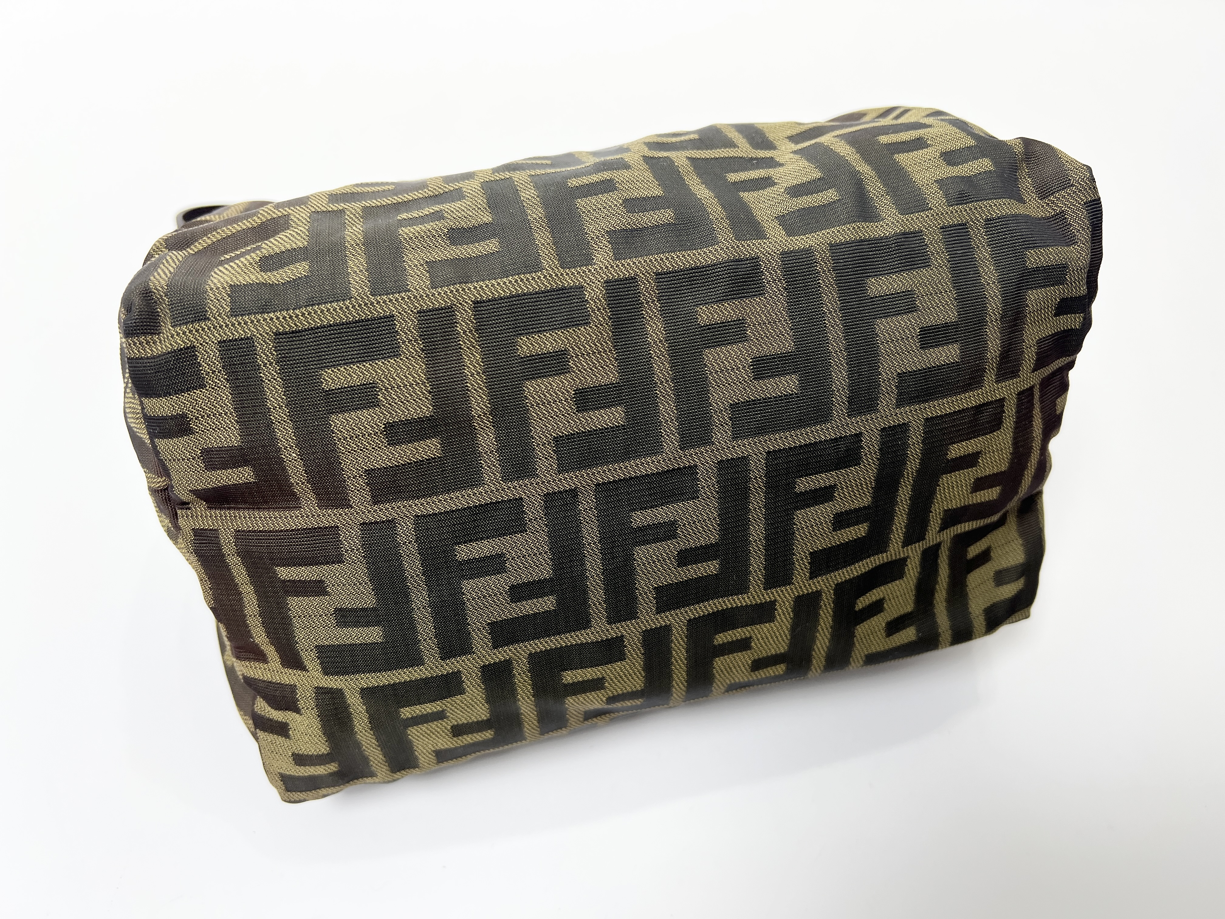 Zucca Canvas Leather Accessory Pouch Handbag — view 10