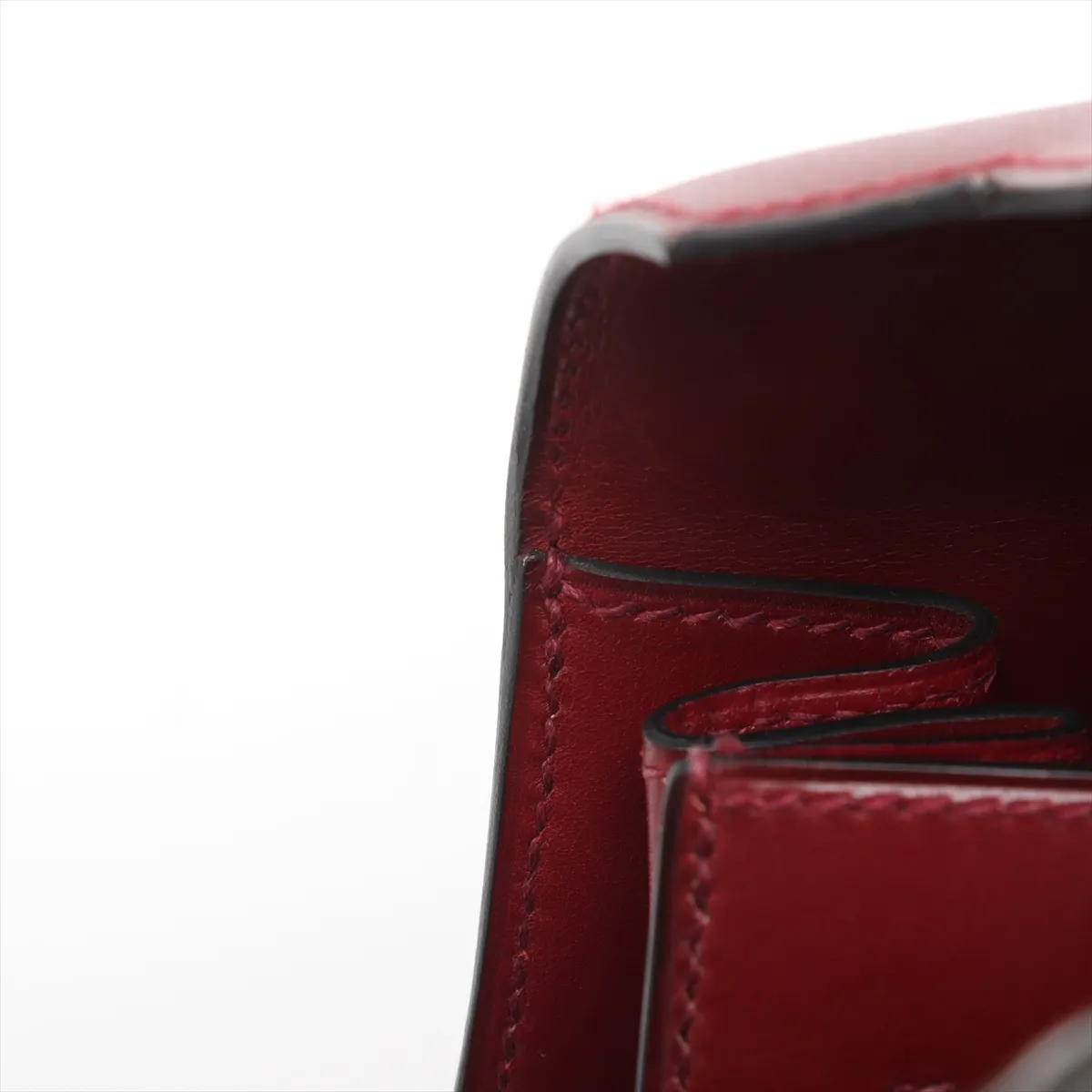 [Individually wrapped] Hermes Kelly 32 Serie Box Calf Rouge Ash Gold Hardware E:2001 — view 15