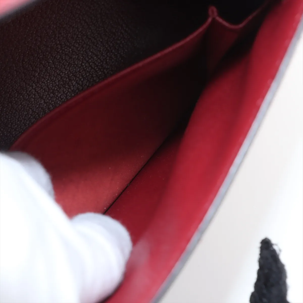 [Individually wrapped] Hermes Kelly 32 Serie Box Calf Rouge Ash Gold Hardware E:2001 — view 10