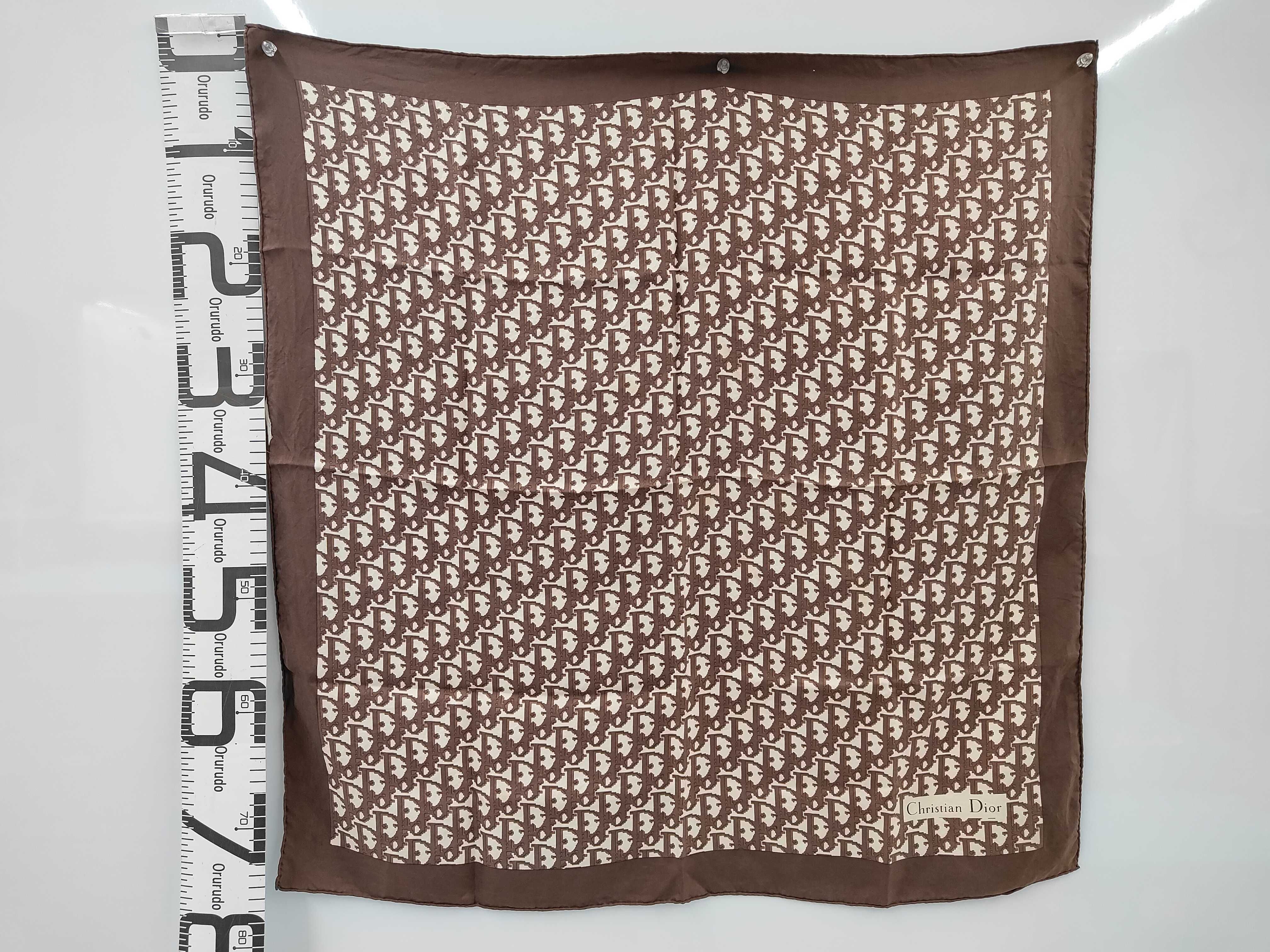 Trotter Silk Scarf, Brown, Other Accessories — view 2