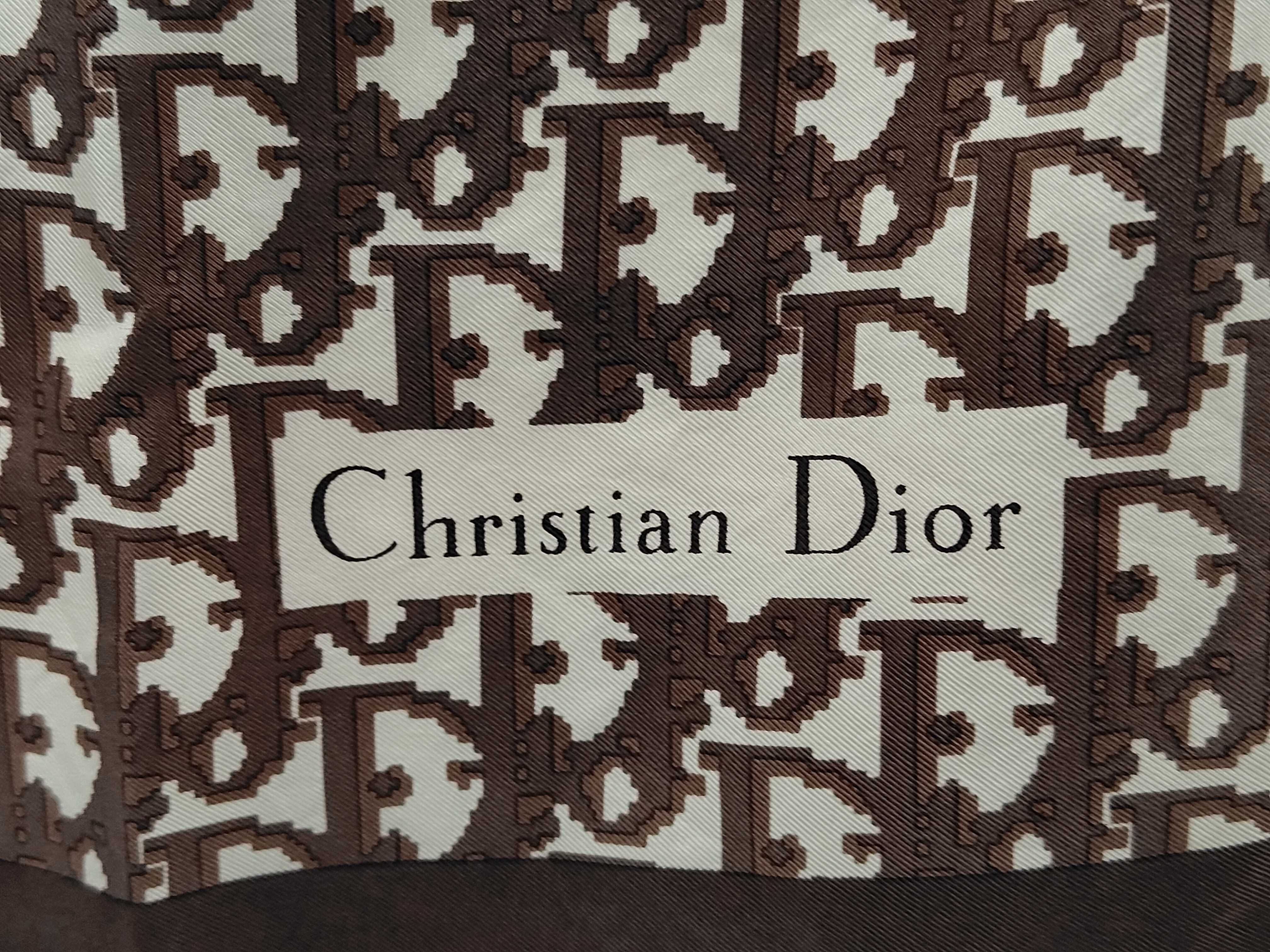 Trotter Silk Scarf, Brown, Other Accessories — view 3