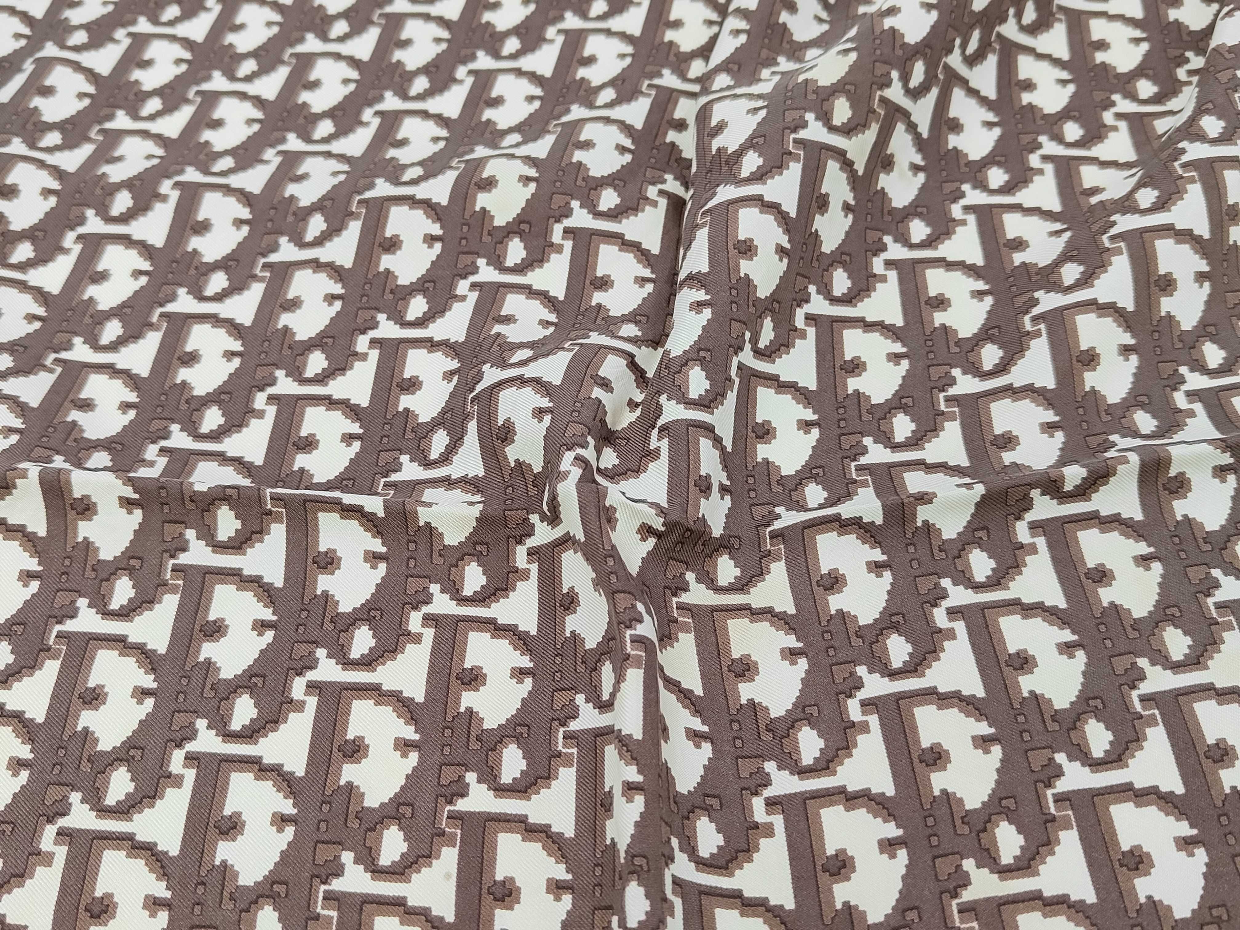 Trotter Silk Scarf, Brown, Other Accessories — view 5