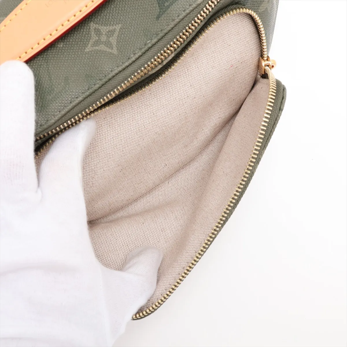 Monogram Surplus Rush Bum Bag M26933 Khaki (RFID detected) — view 7