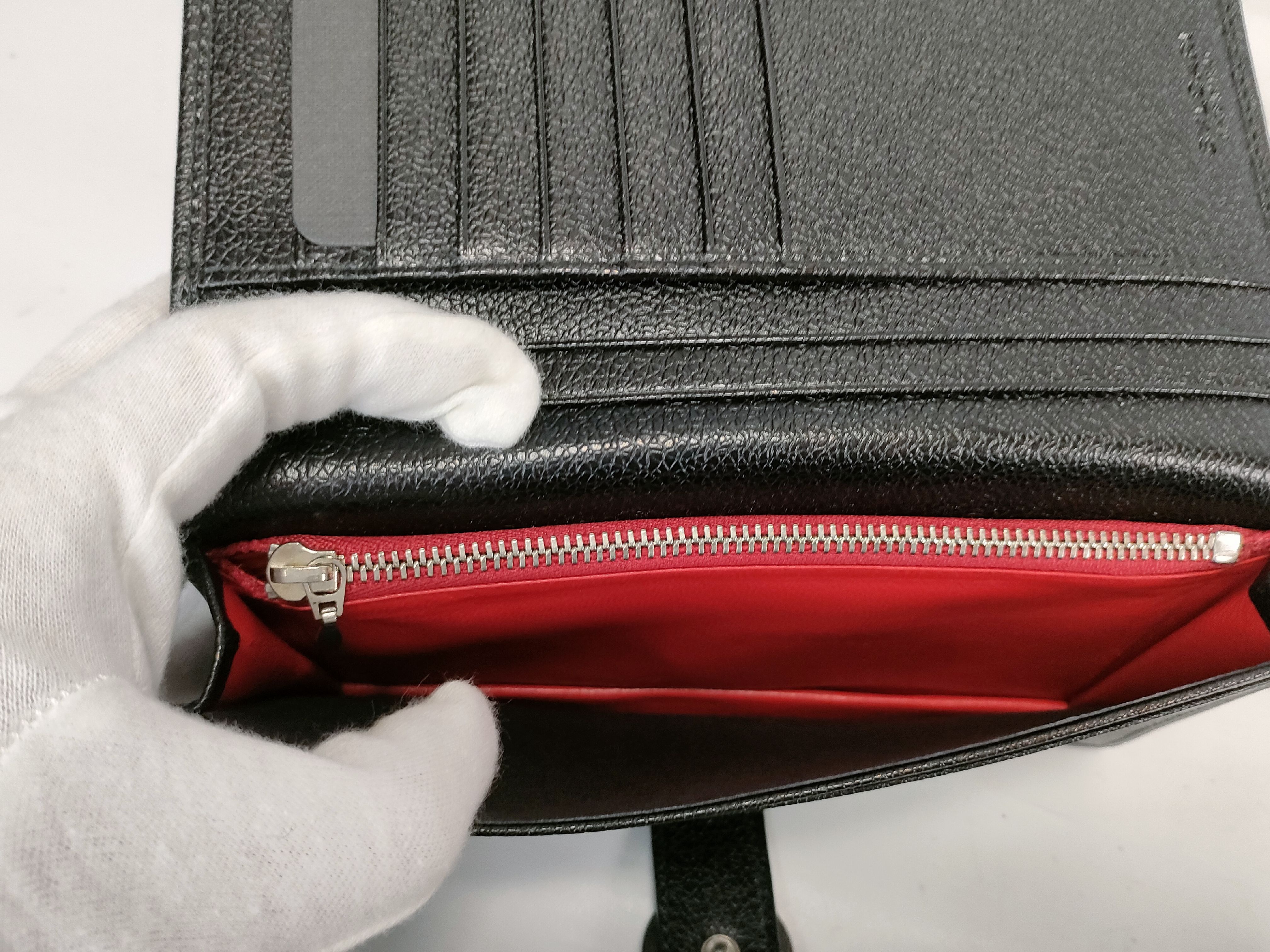 Bulgari Leather Logo Clip Long Wallet — view 10