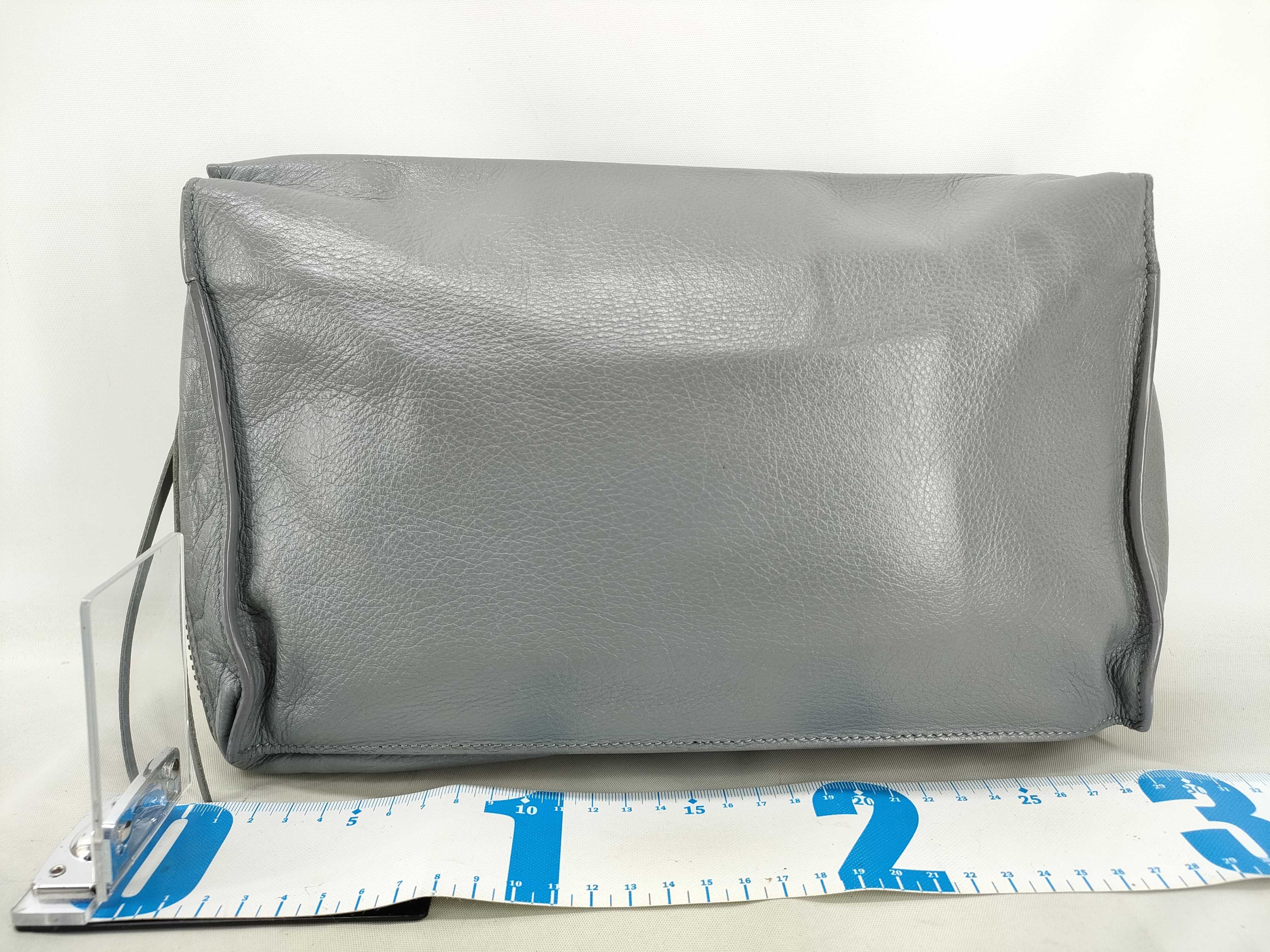 clutch bag, gray, second bag — view 2