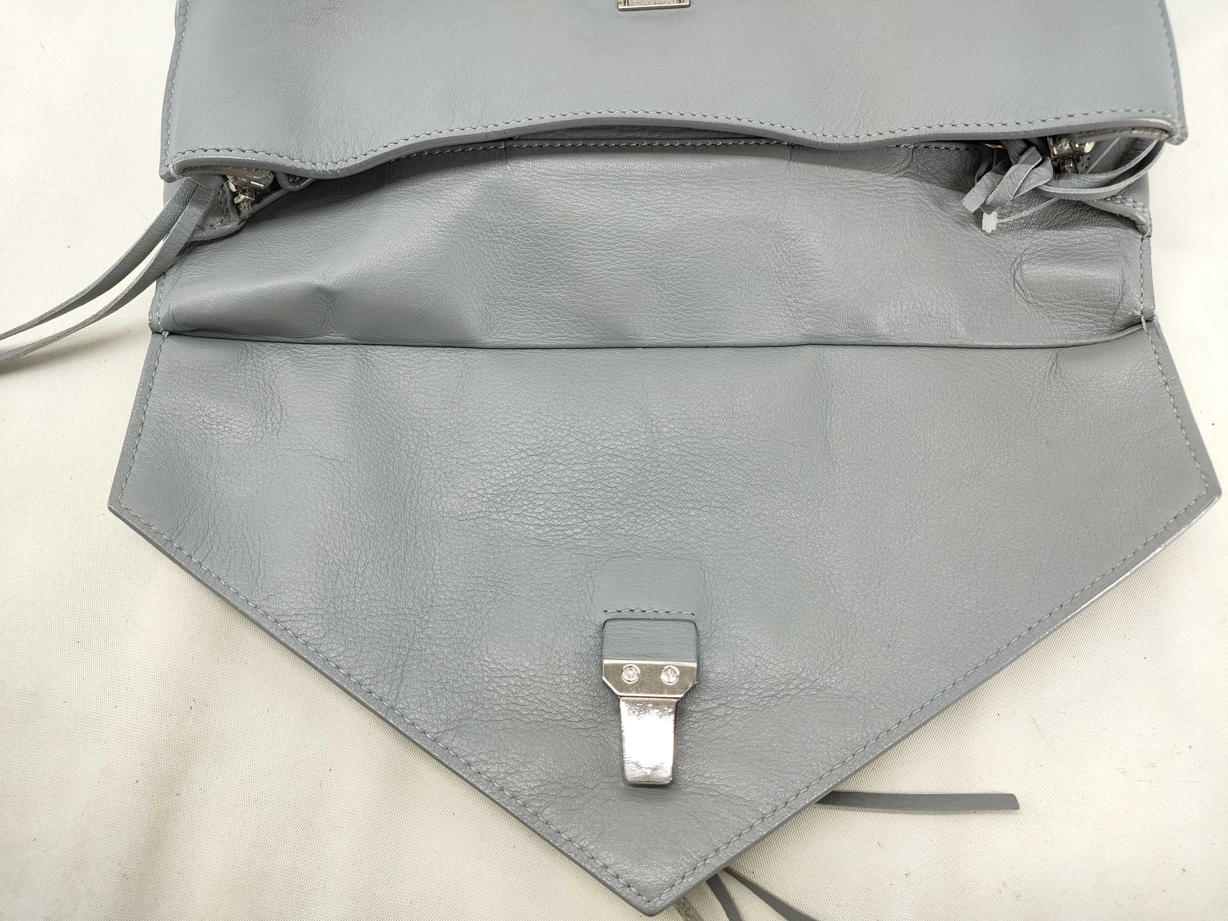 clutch bag, gray, second bag — view 6