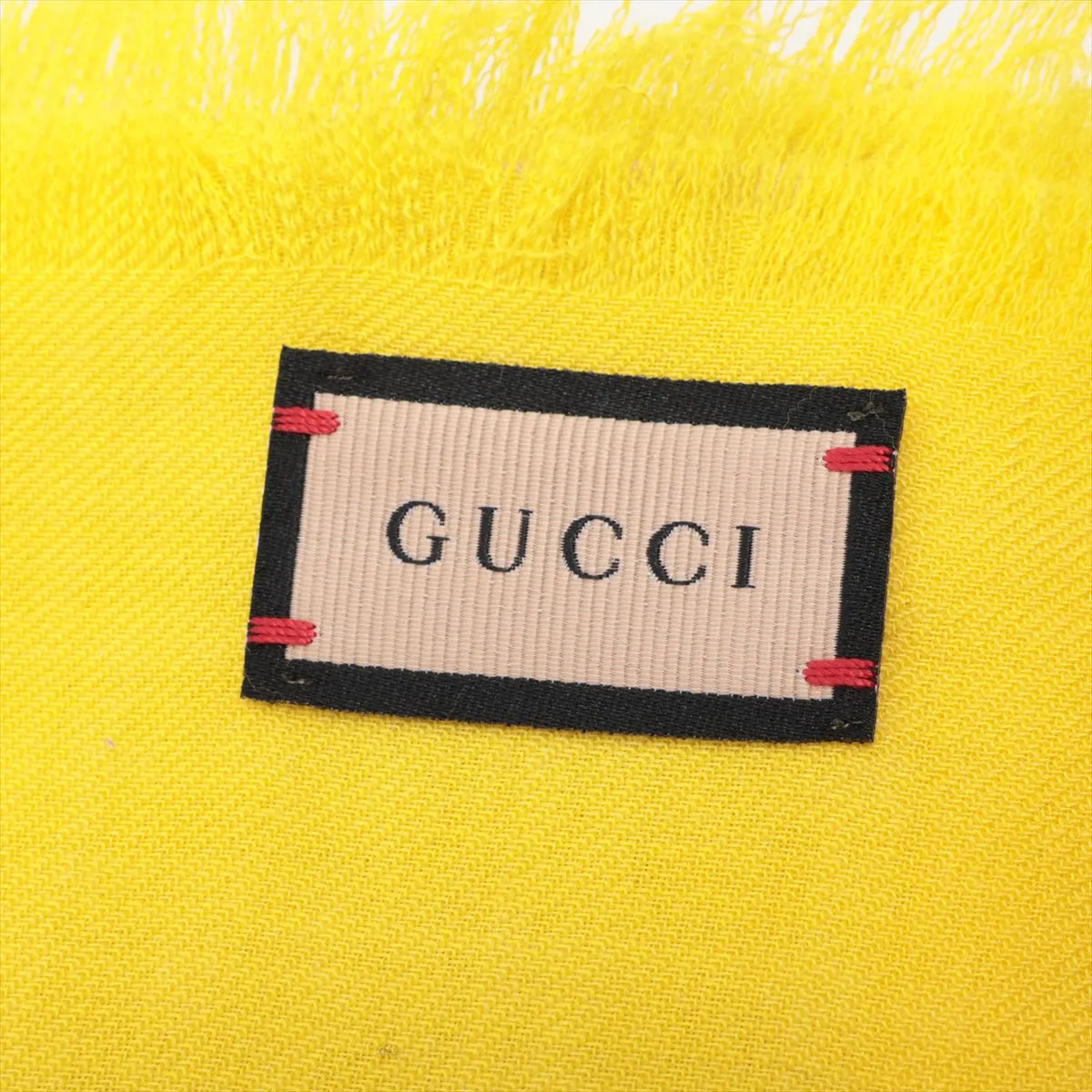 GG Stole, Wool x Silk, Beige x Yellow. — view 3