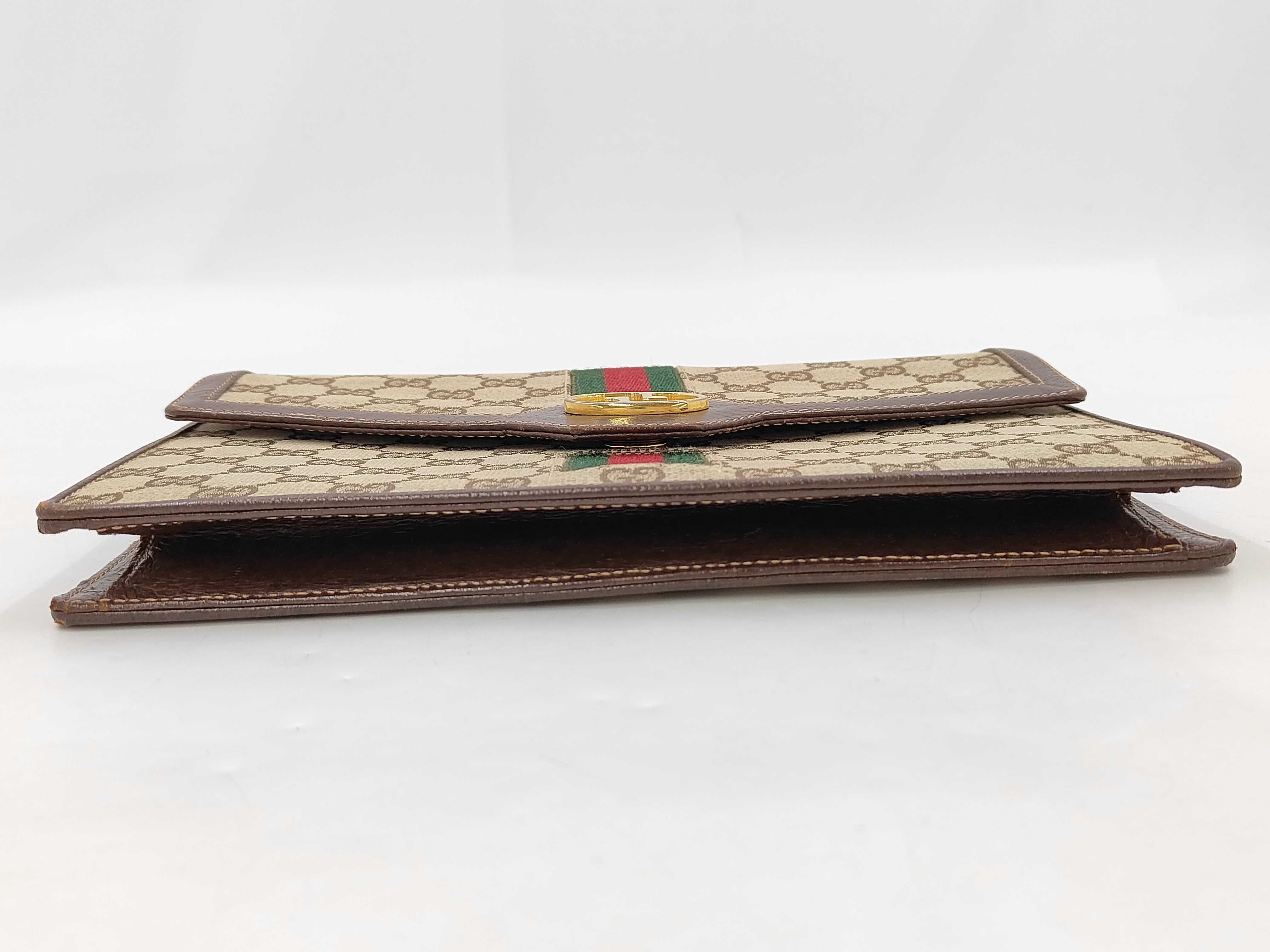 Old GG Canvas Sherry Push-Lock Chain Shoulder Bag — view 6