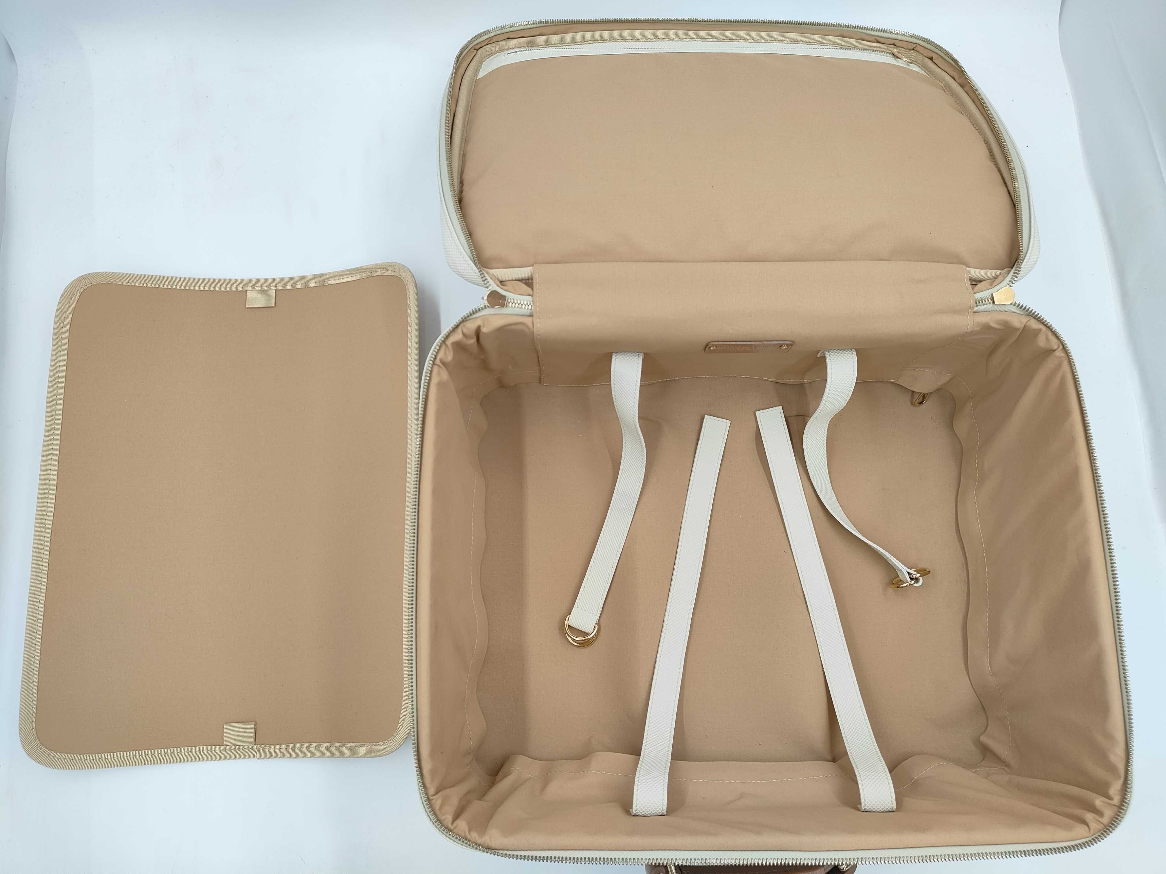 Leather Carry Case White Suitcase — view 14