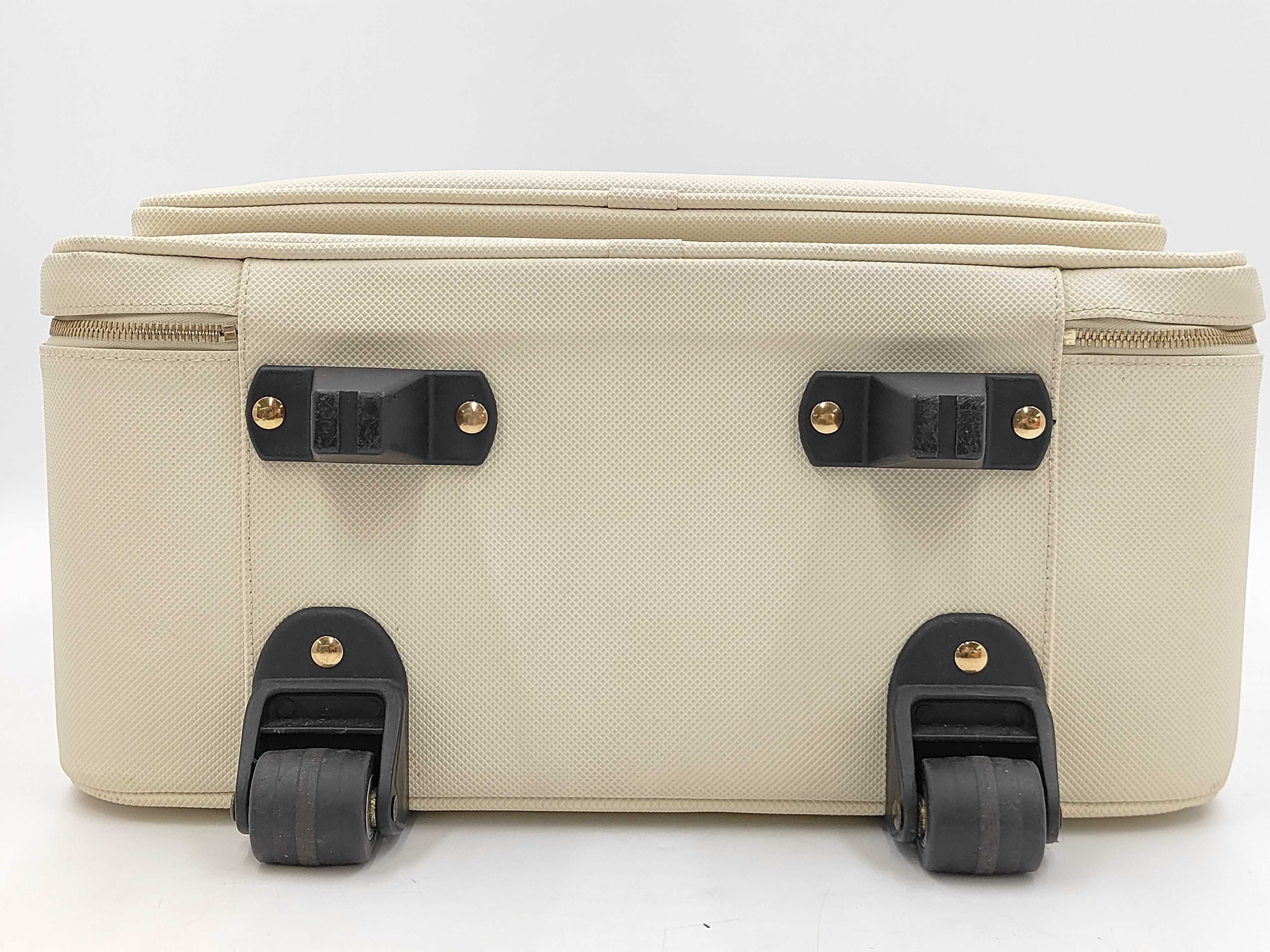 Leather Carry Case White Suitcase — view 10