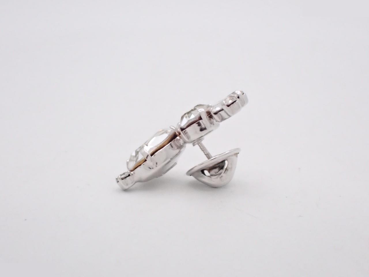 Vintage rhinestone rabbit brooch pin — view 3