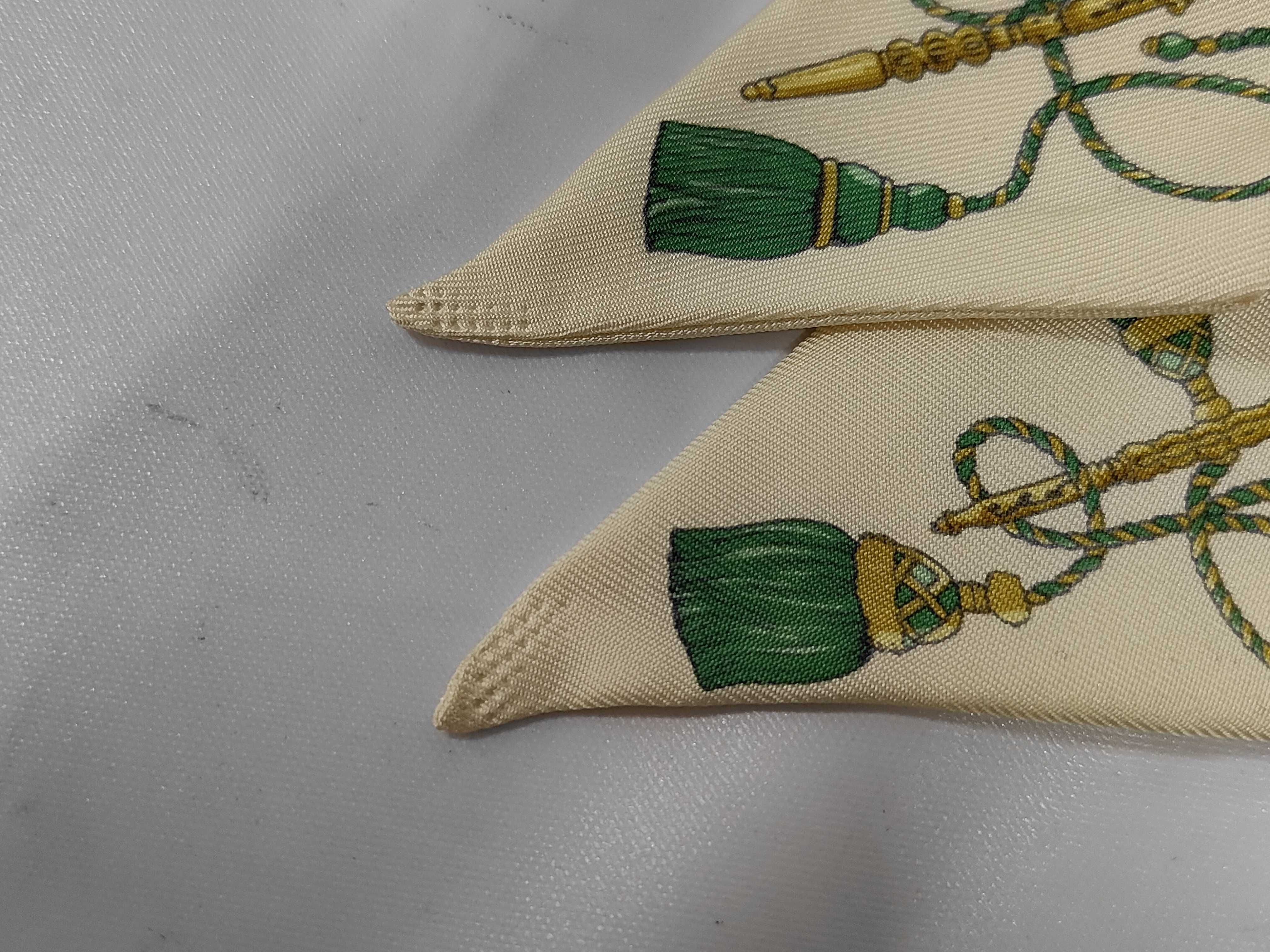 Twilly Key Silk Scarf Yellow Other Accessories — view 5