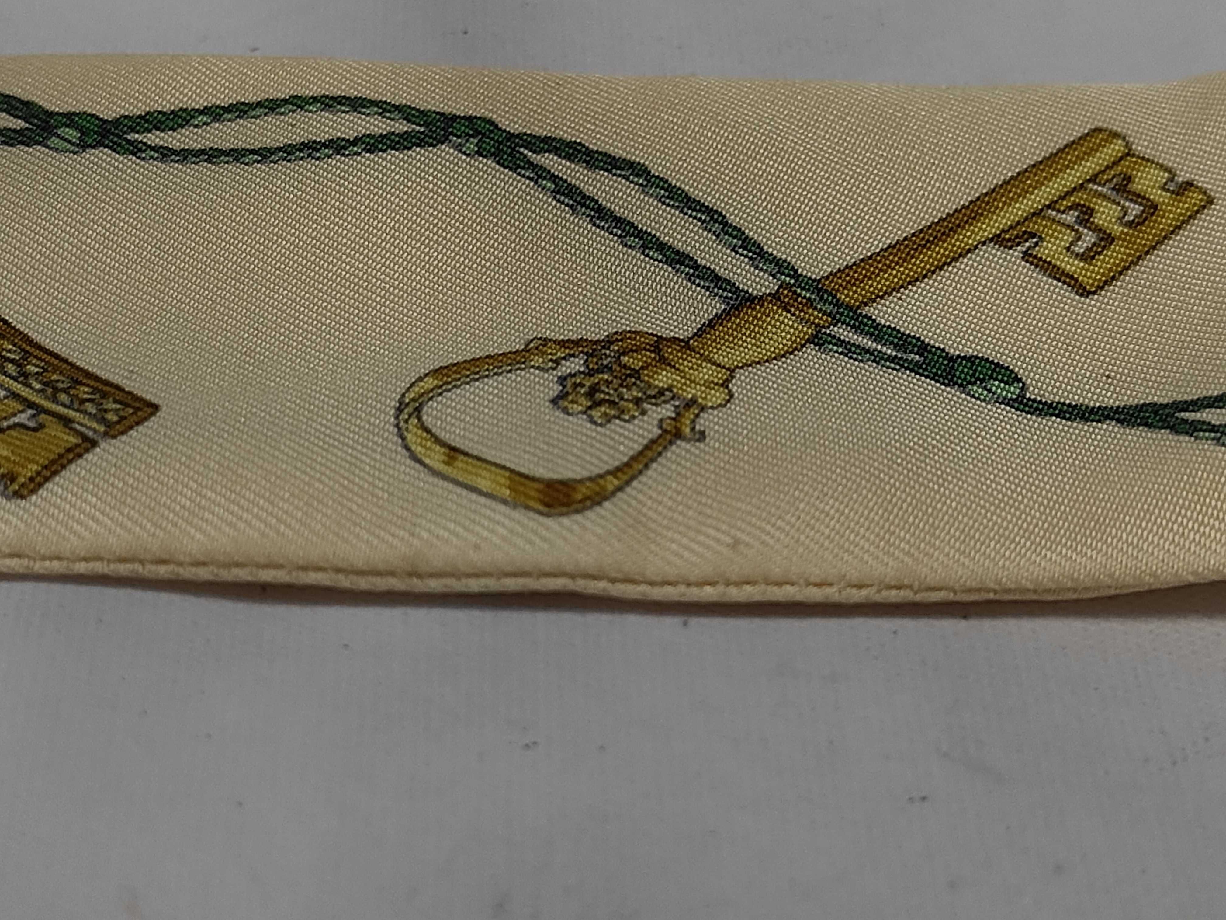 Twilly Key Silk Scarf Yellow Other Accessories — view 7