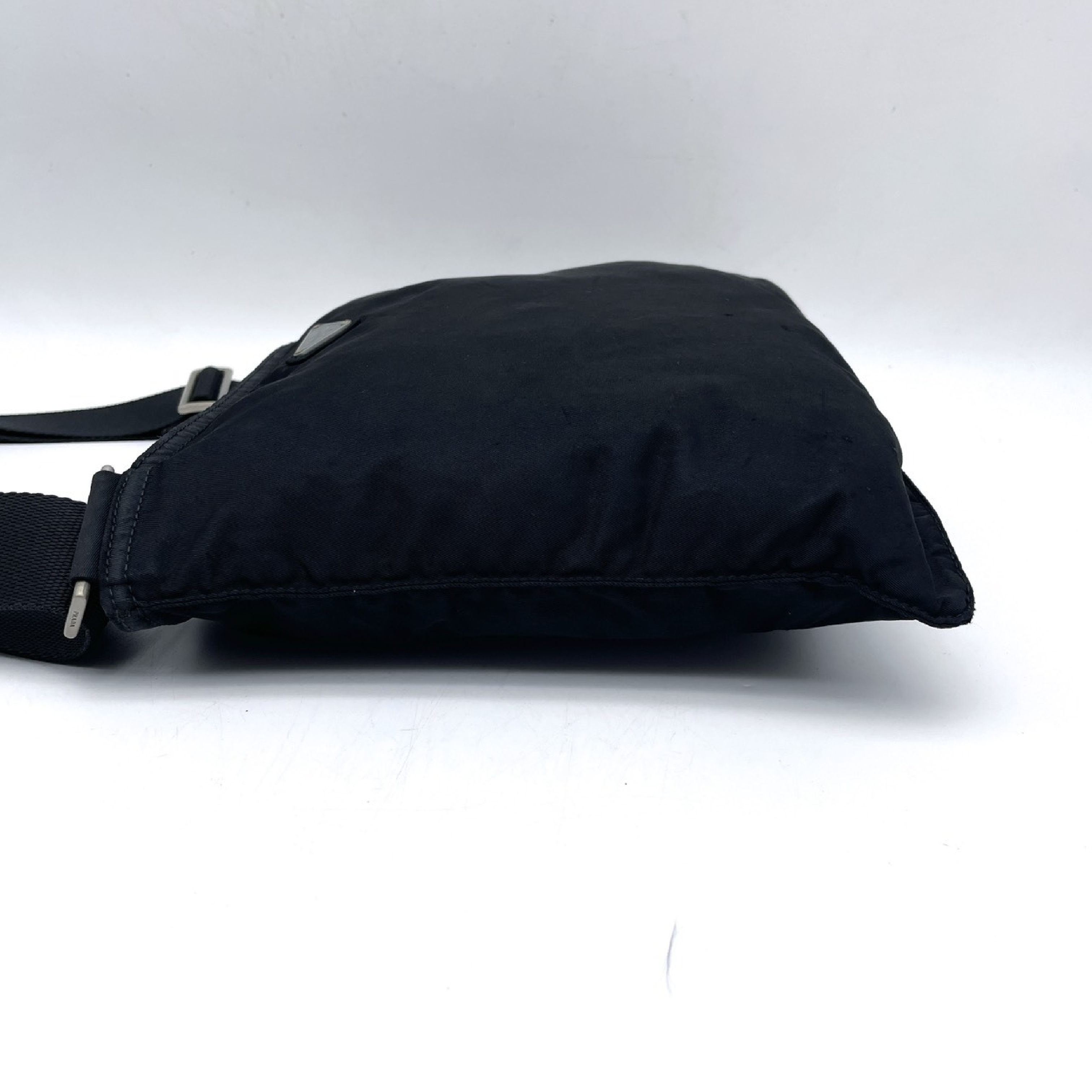Nylon Triangle Logo Shoulder Bag — view 3