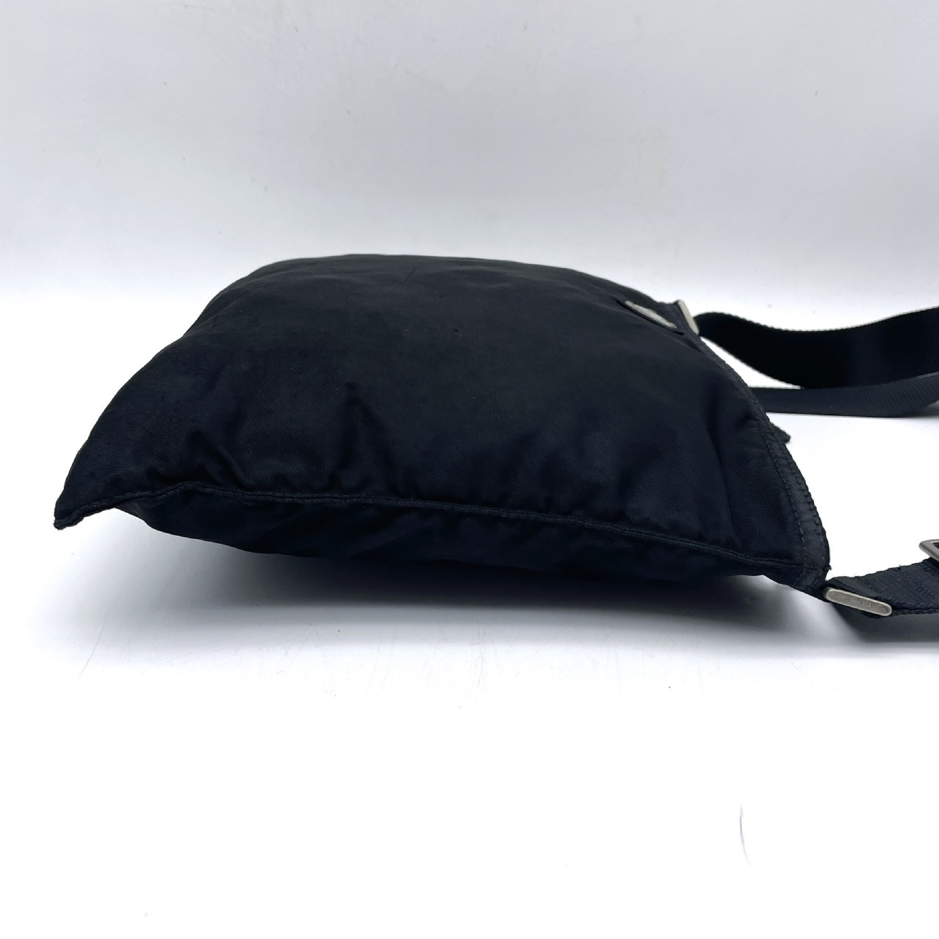 Nylon Triangle Logo Shoulder Bag — view 4