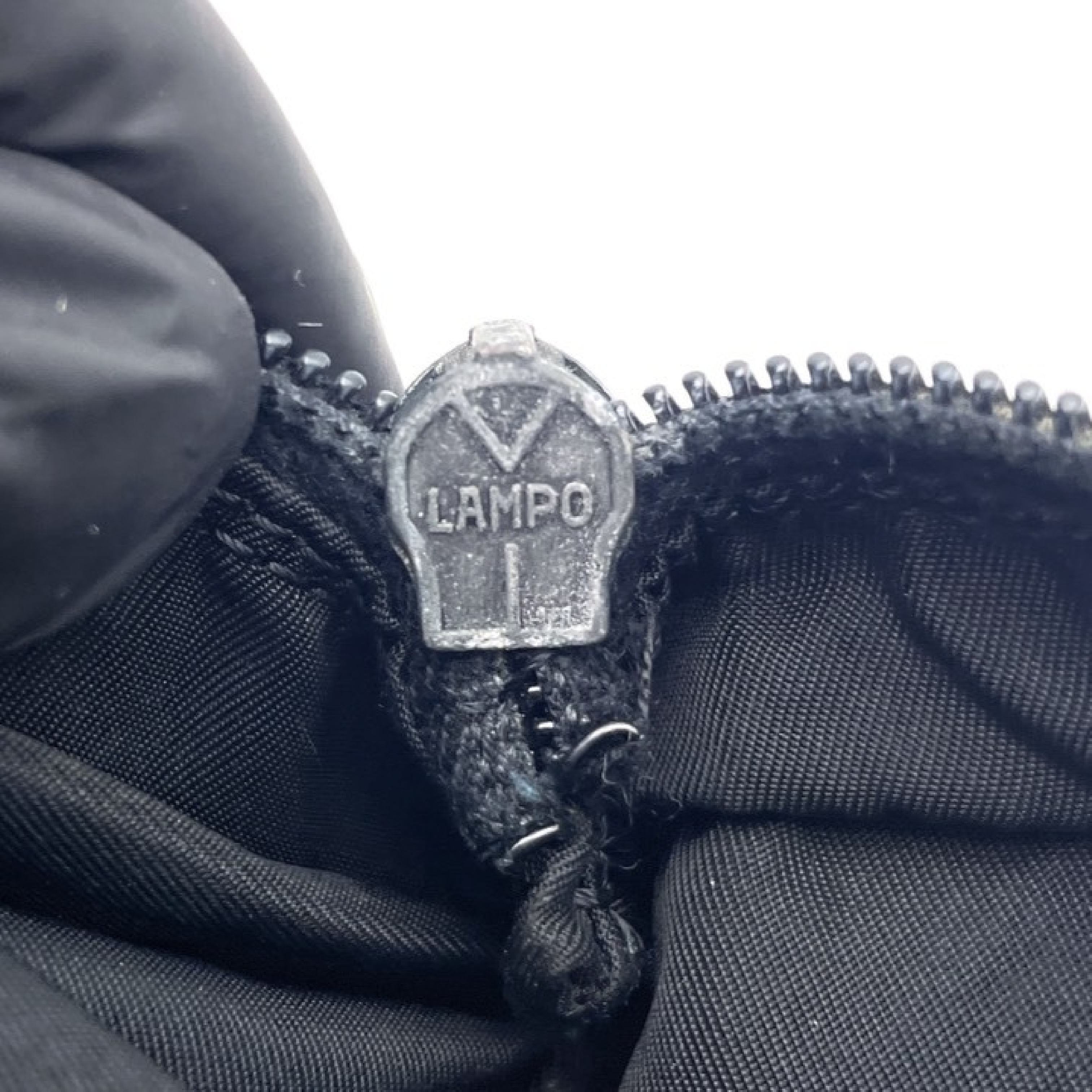 Nylon Triangle Logo Shoulder Bag — view 9