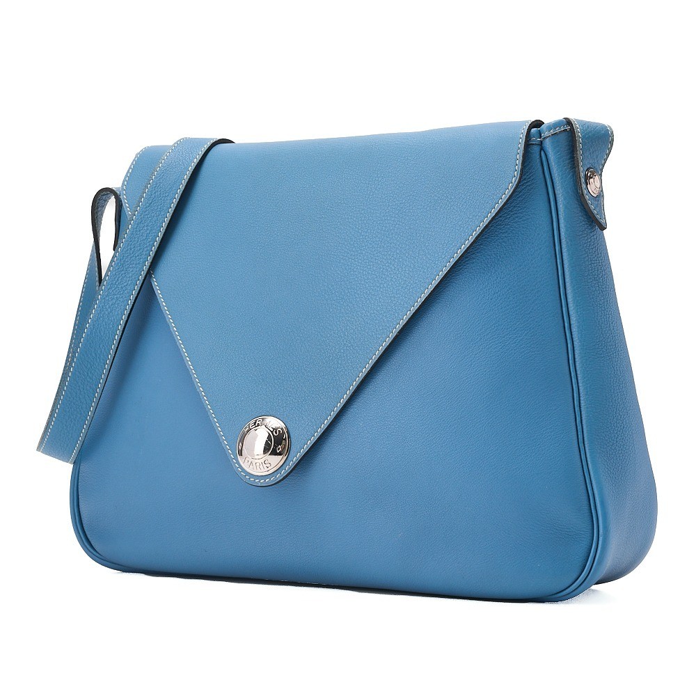 Christine Taurillon Clemence, Blue Jean, Silver Hardware, C Stamp — view 3