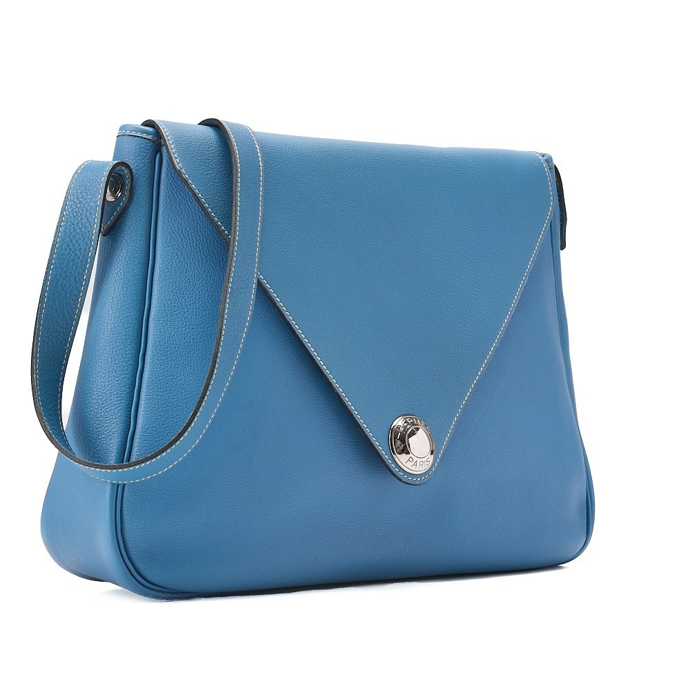 Christine Taurillon Clemence, Blue Jean, Silver Hardware, C Stamp — view 4