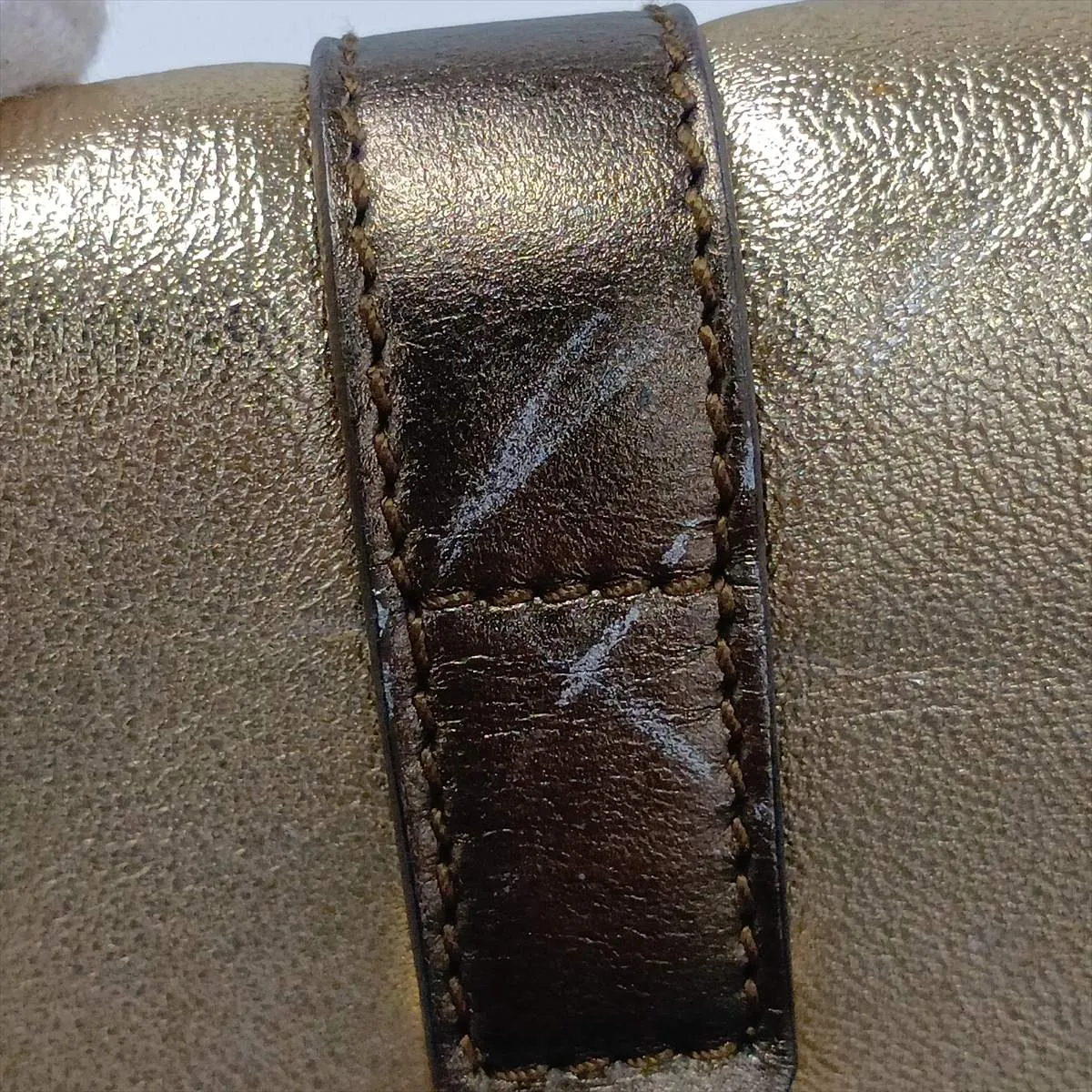 Jackie Leather Shoulder Bag Gold — view 11