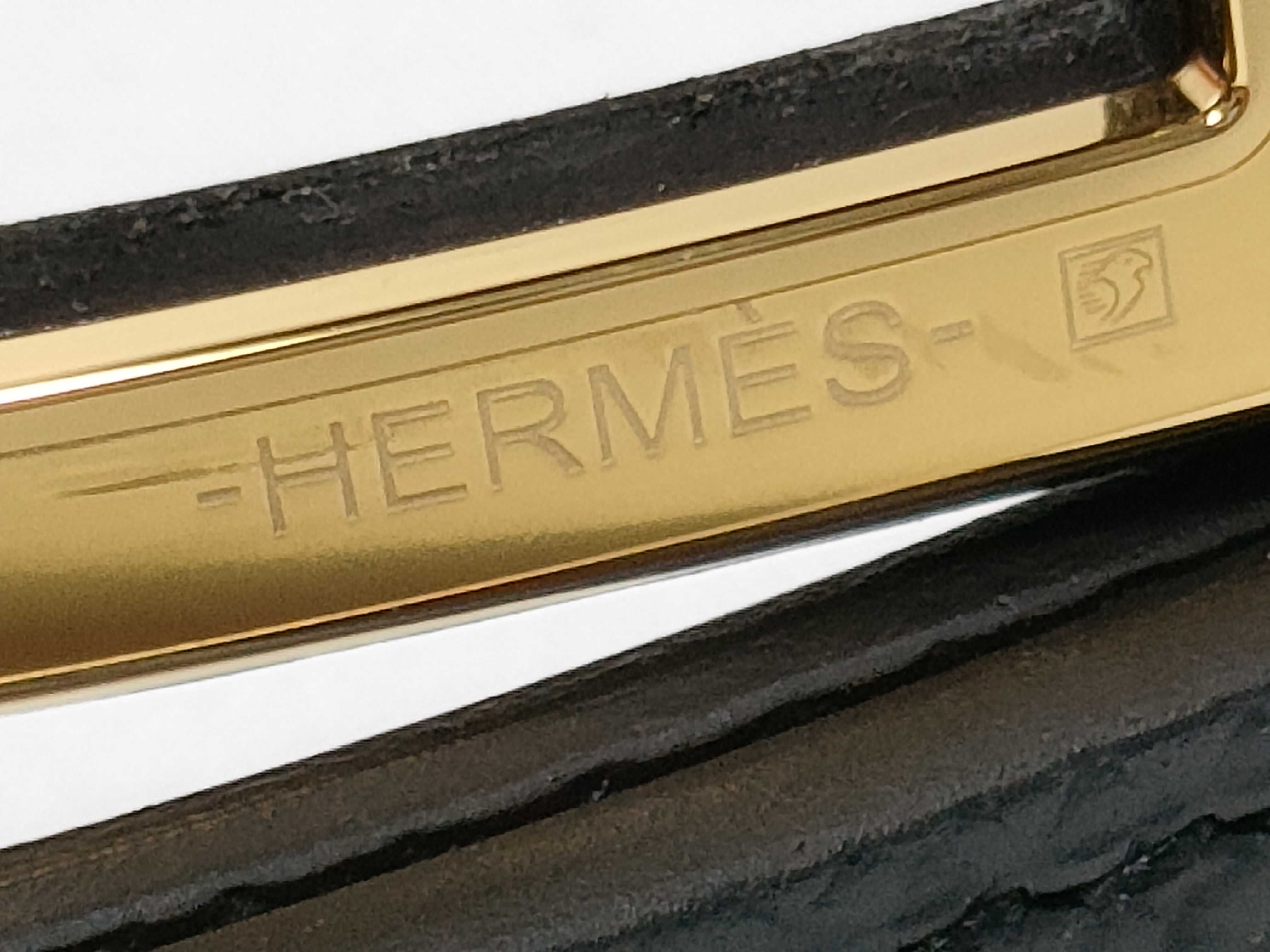 Kelly Belt, Black with Gold Hardware, W Stamp — view 8
