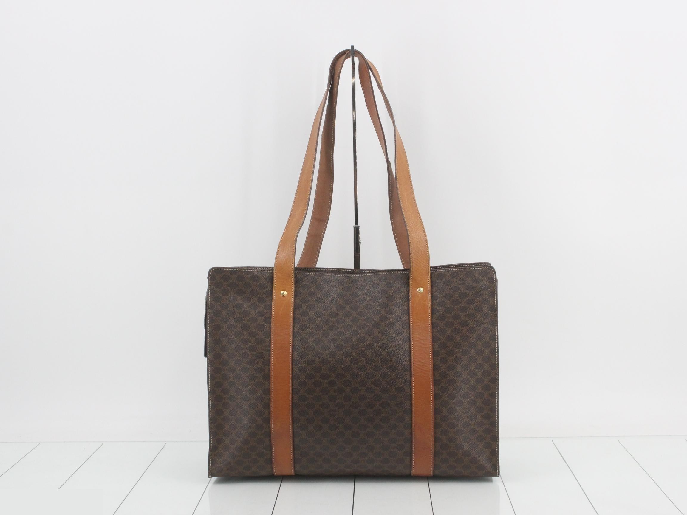 PVC/Leather Macadam Shoulder Bag, Brown/Light Brown — view 2