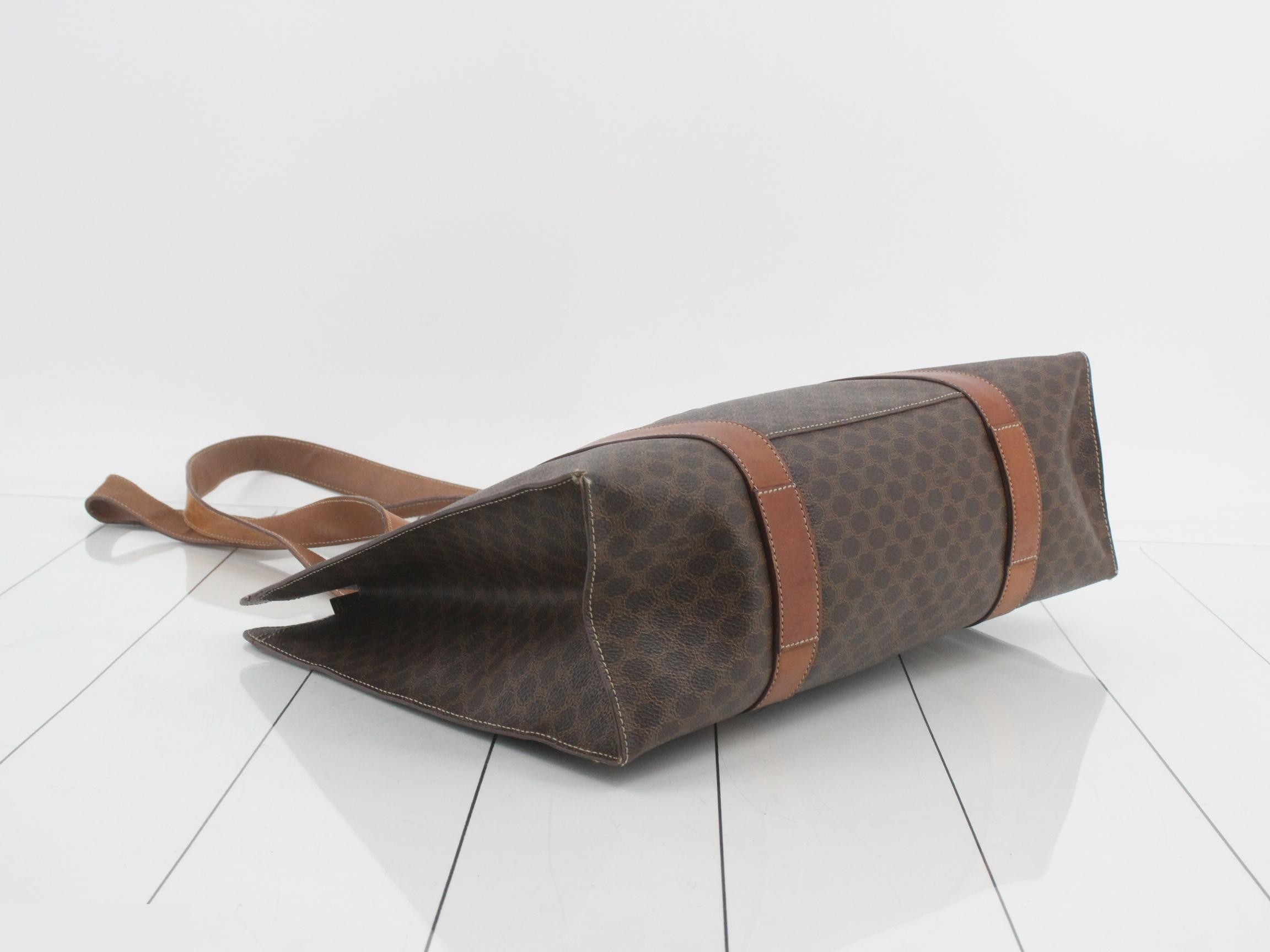 PVC/Leather Macadam Shoulder Bag, Brown/Light Brown — view 5