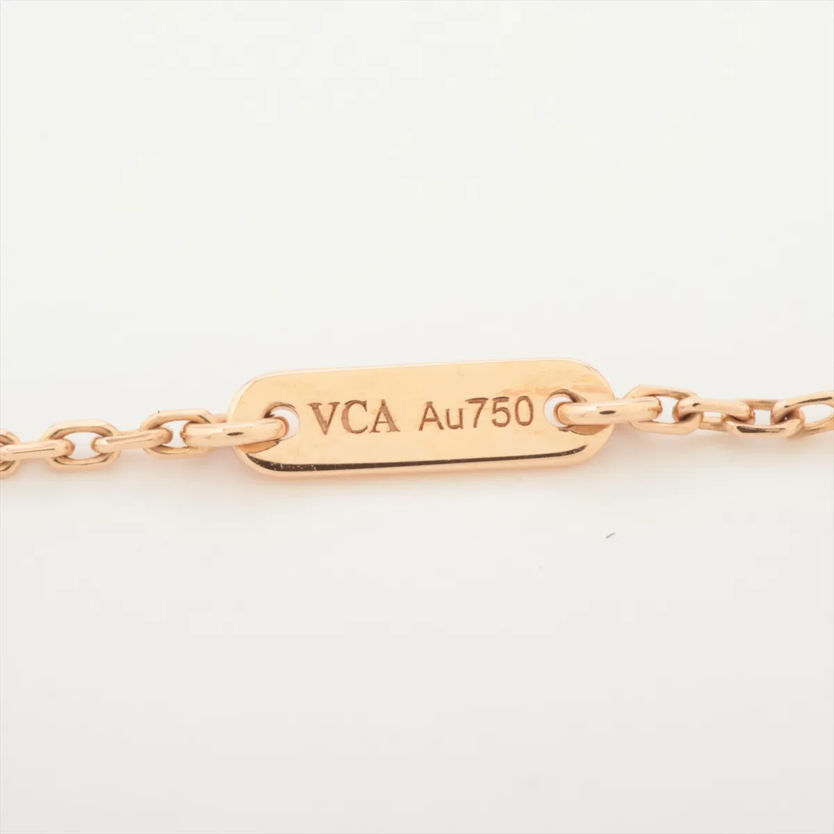 Sweet Alhambra Carnelian Bracelet 750(PG) 1.8g JE386756 Hallmark crushed — view 5