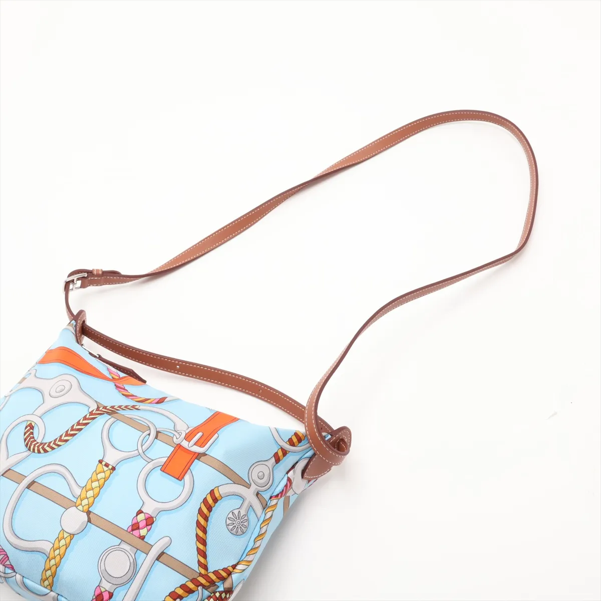 Hermès Sursoy To Go Silk x Veau Swift Multicolor Silver Hardware B: 2023 — view 5