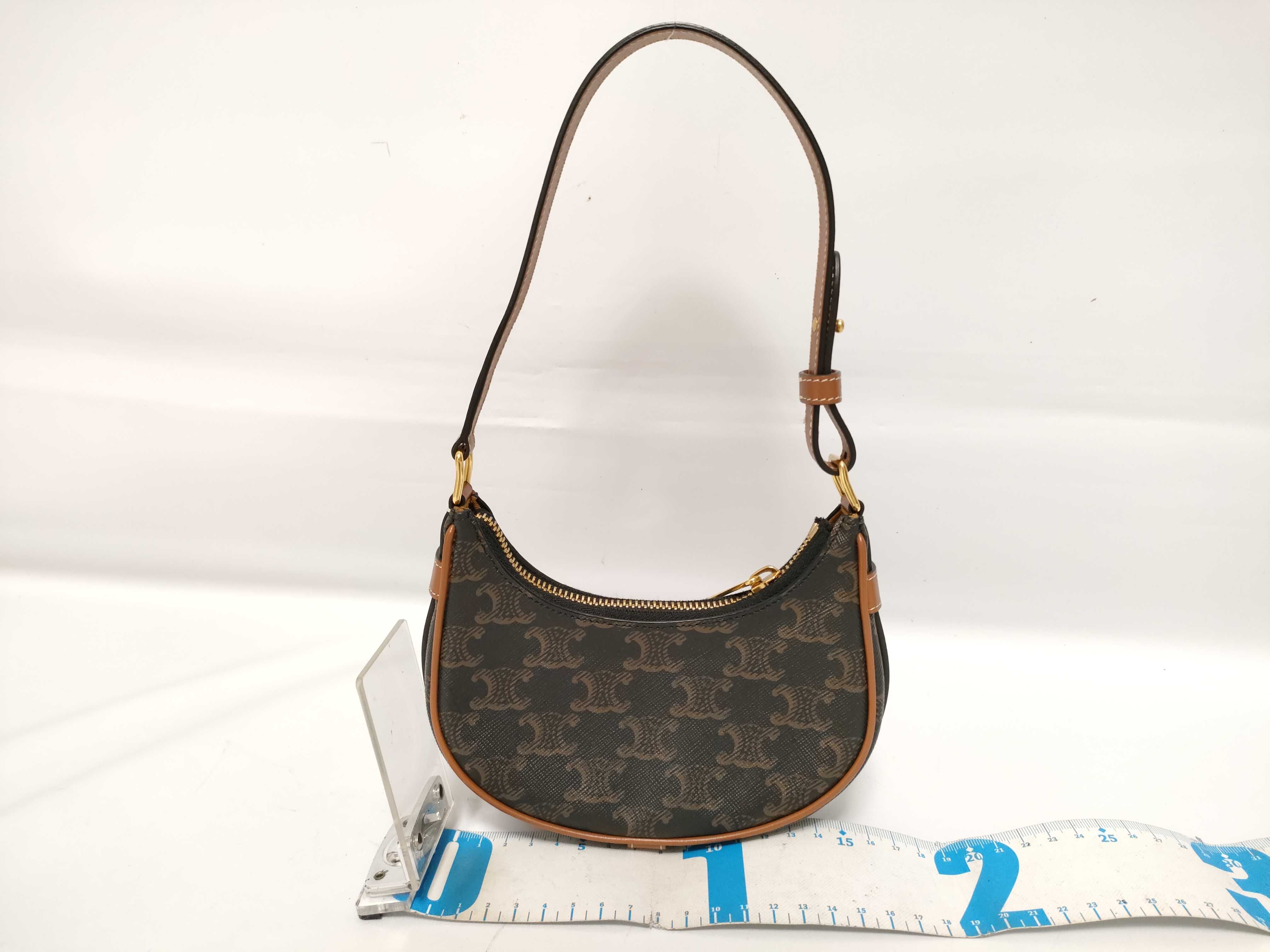 Triomphe Mini Ava PVC x Leather Shoulder Bag Brown Shoulder Bag — view 2