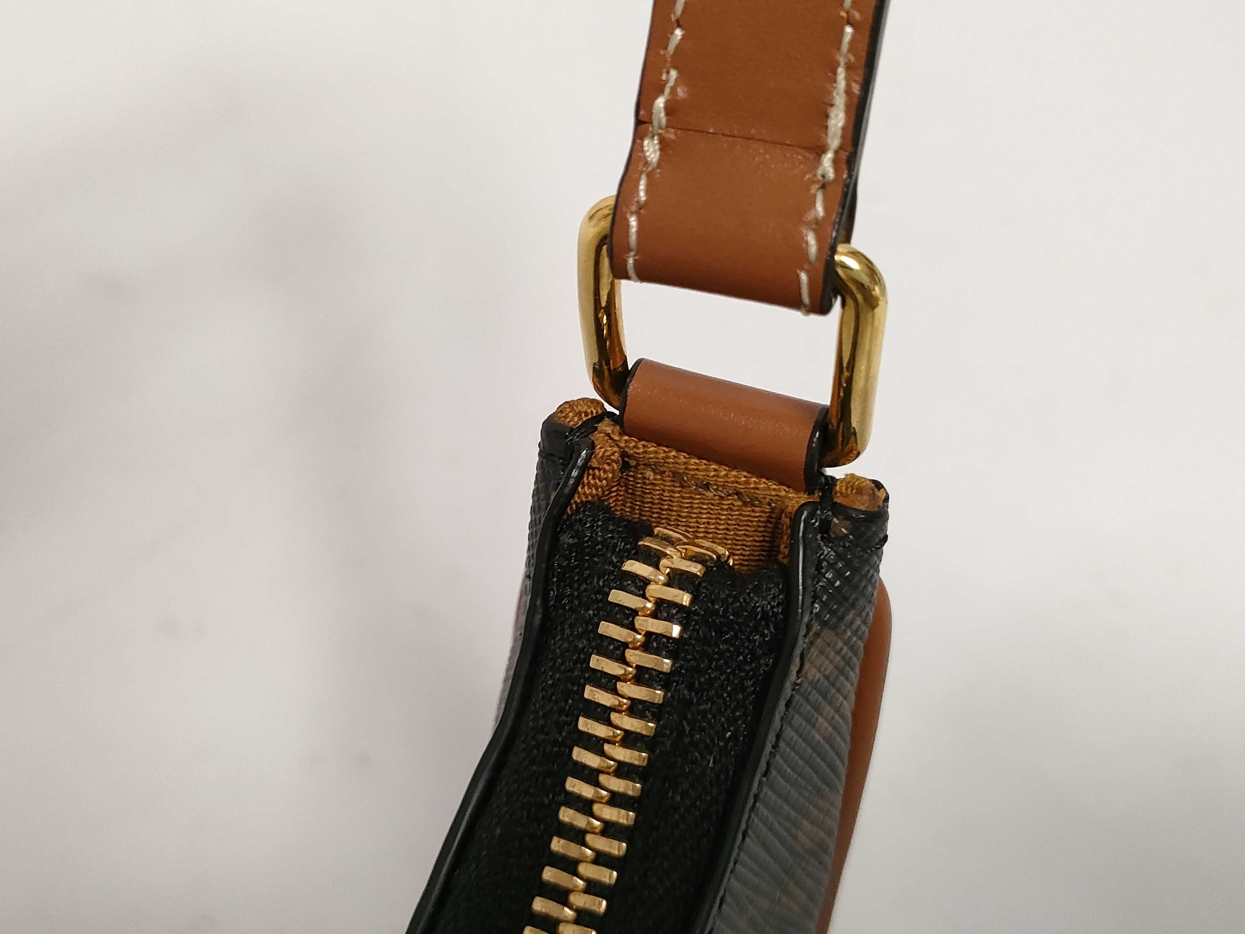 Triomphe Mini Ava PVC x Leather Shoulder Bag Brown Shoulder Bag — view 5