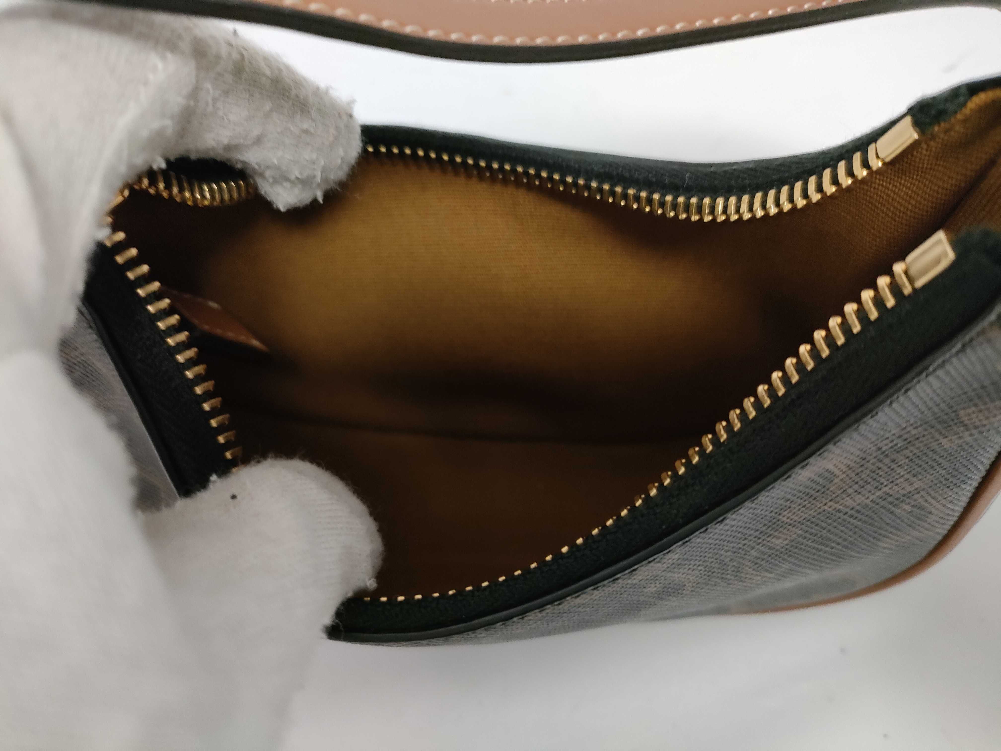 Triomphe Mini Ava PVC x Leather Shoulder Bag Brown Shoulder Bag — view 9
