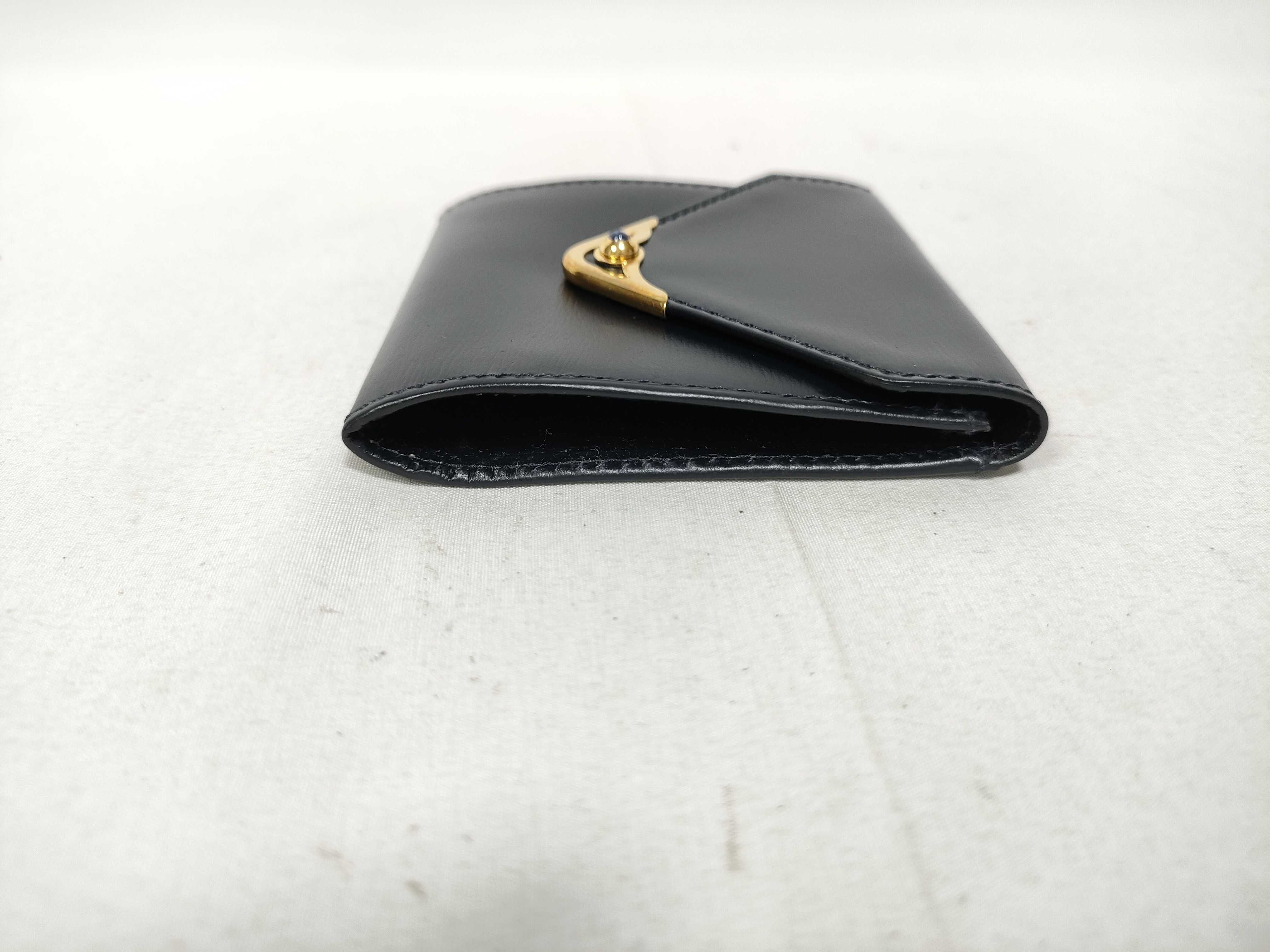 Sapphire Line Coin Case, Black Leather Coin Case — view 5
