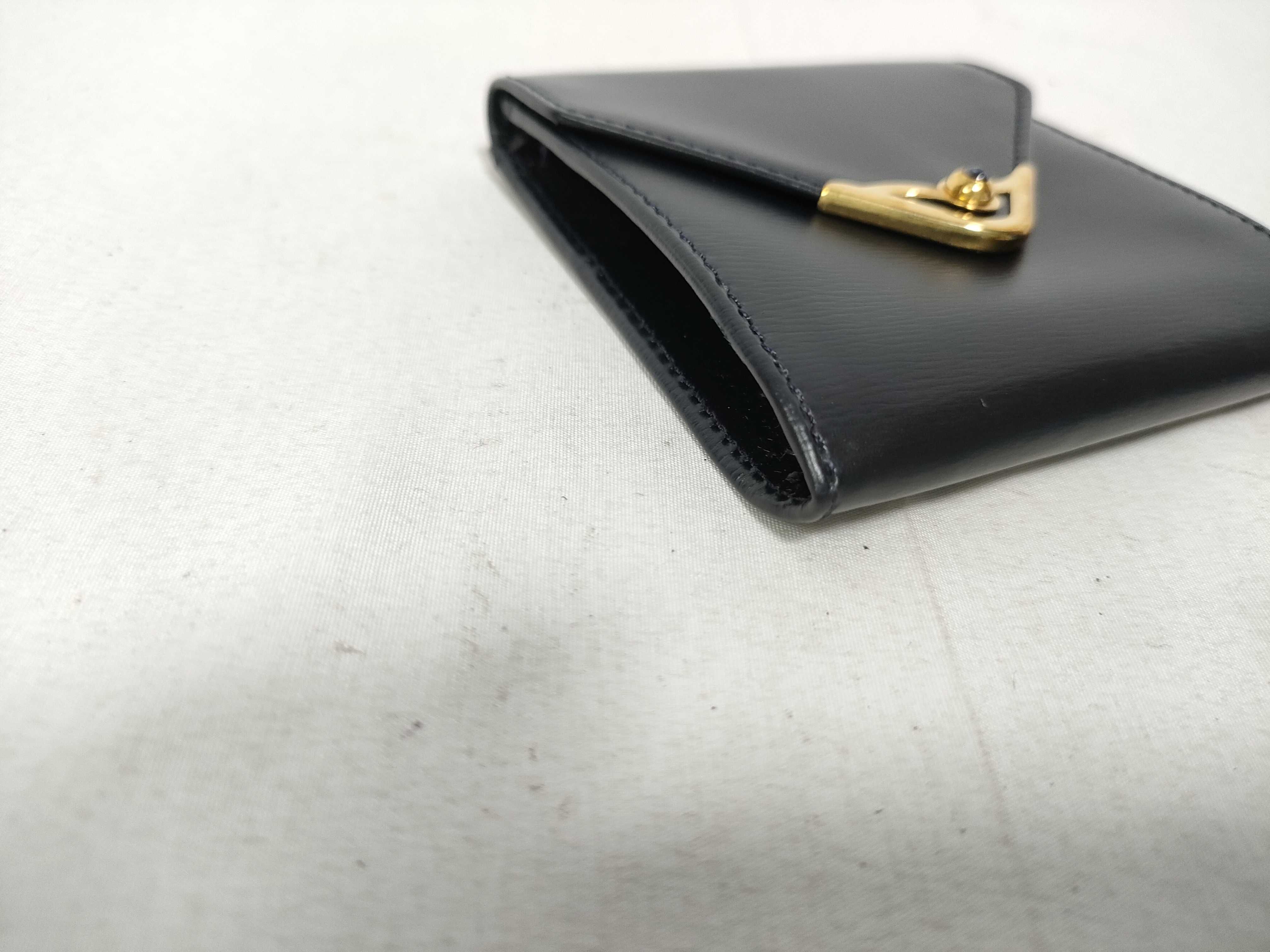 Sapphire Line Coin Case, Black Leather Coin Case — view 7