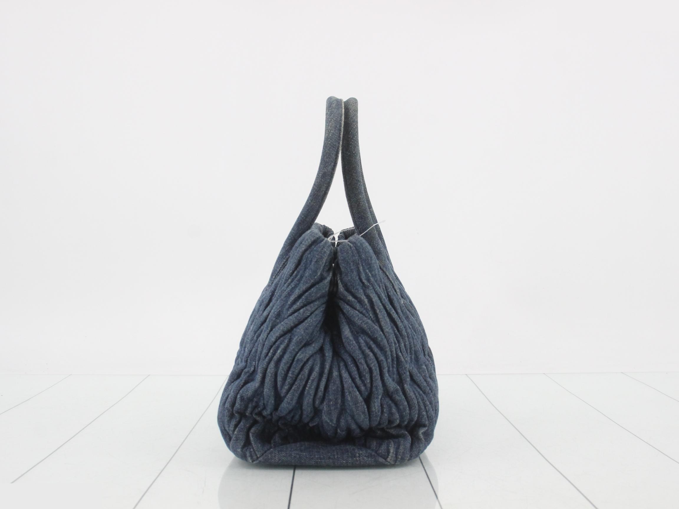 Matelassé (bag) - Handbag - Denim - Blue — view 4