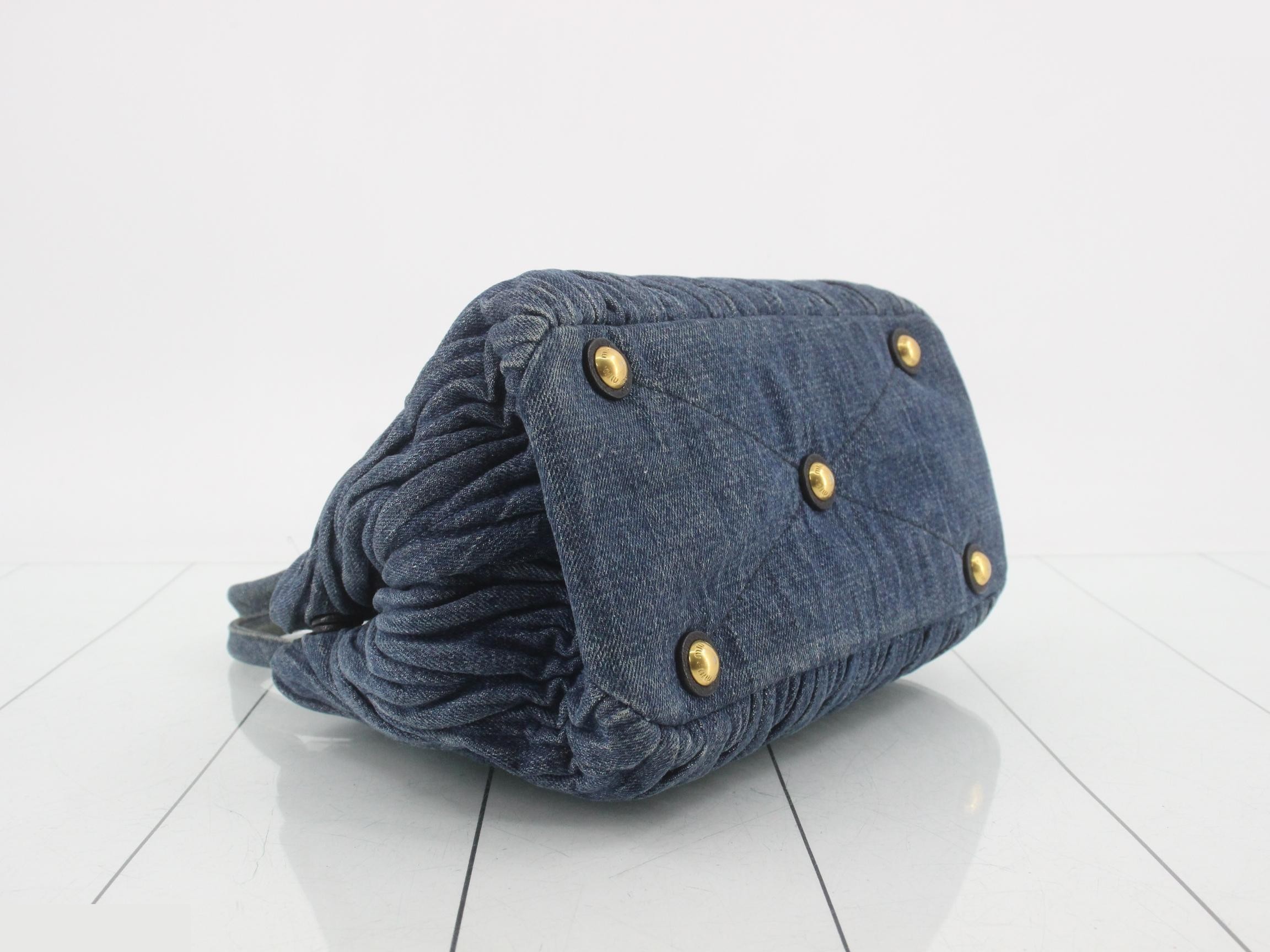 Matelassé (bag) - Handbag - Denim - Blue — view 5