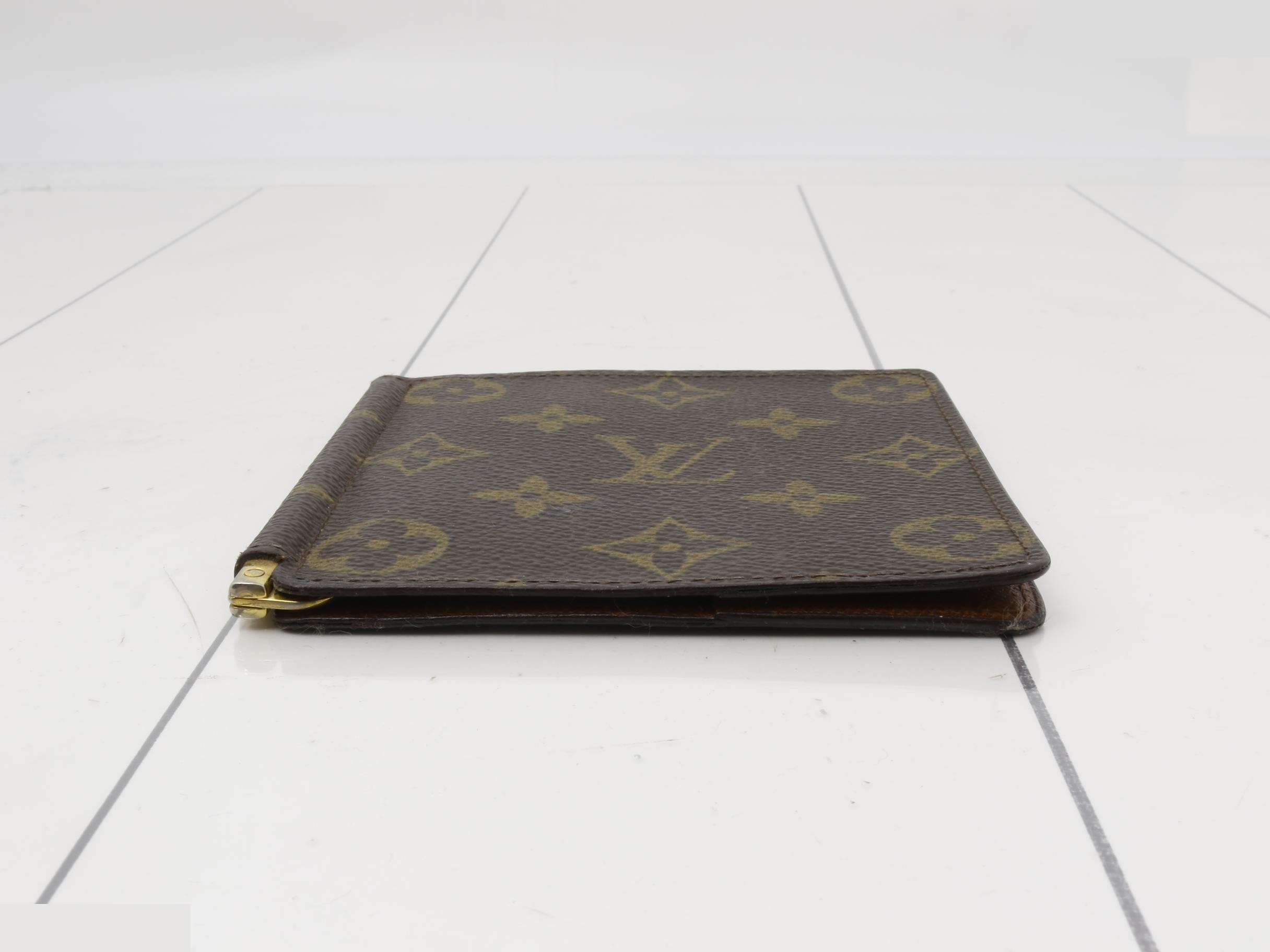 Monogram Money Clip Bi-fold Wallet — view 3