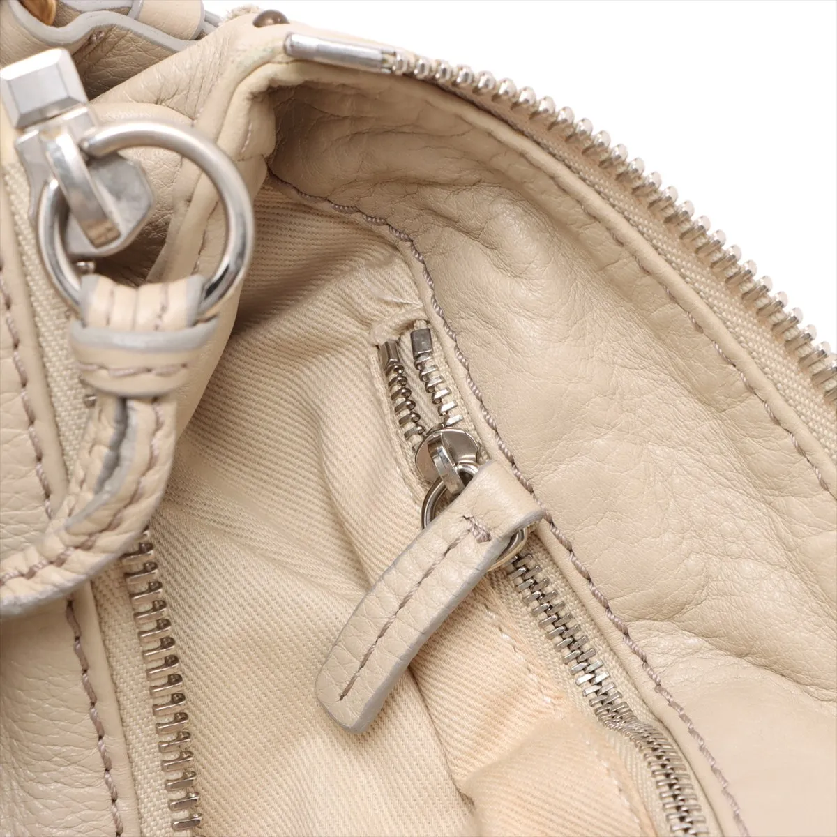 paddington leather handbag white — view 14