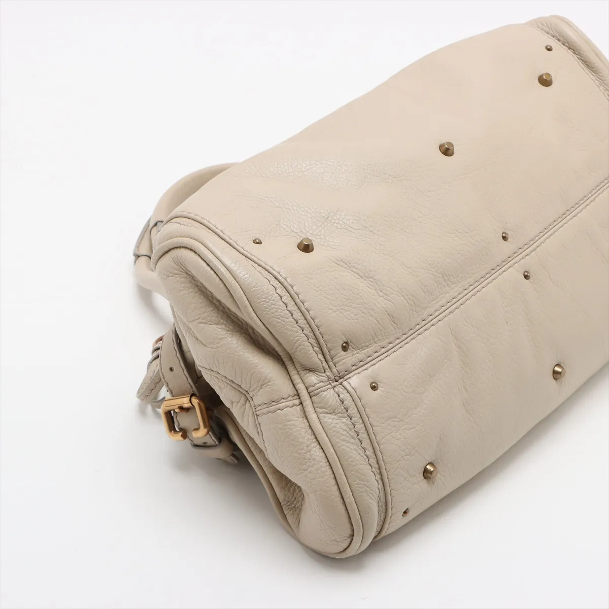 paddington leather handbag white — view 4