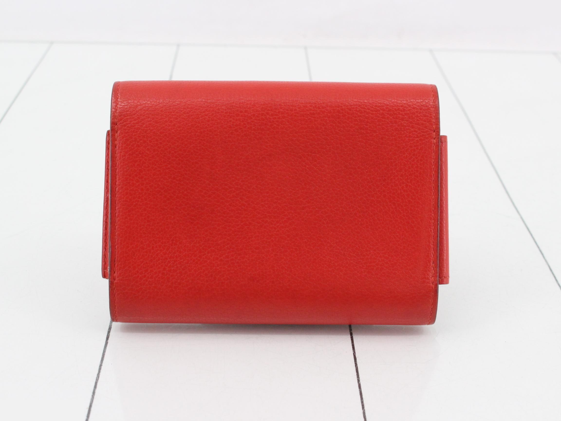 Bi-fold Wallet, Women's, Passant Compact, Red, Manufactured in 2017 — view 2