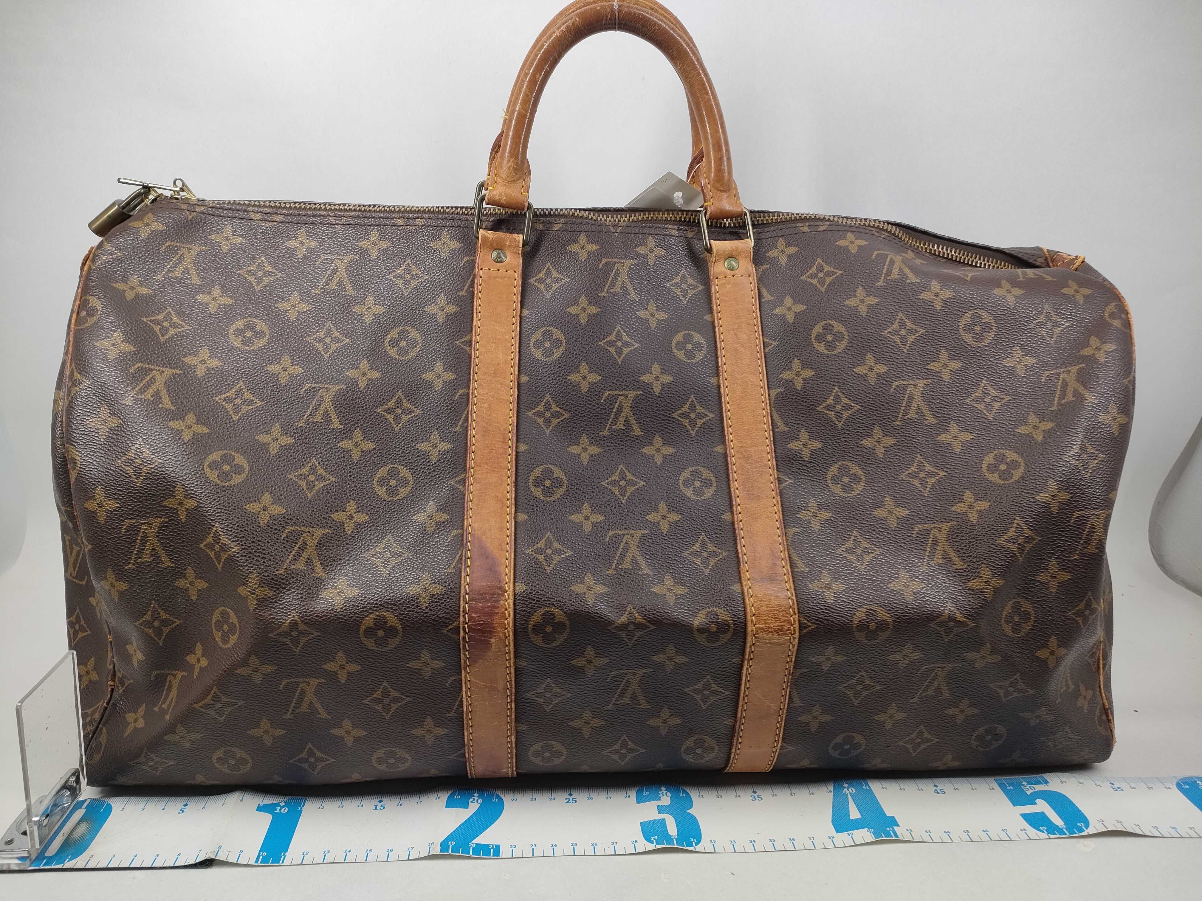 Monogram Keepall Boston bag (with aftermarket screws used) — view 2