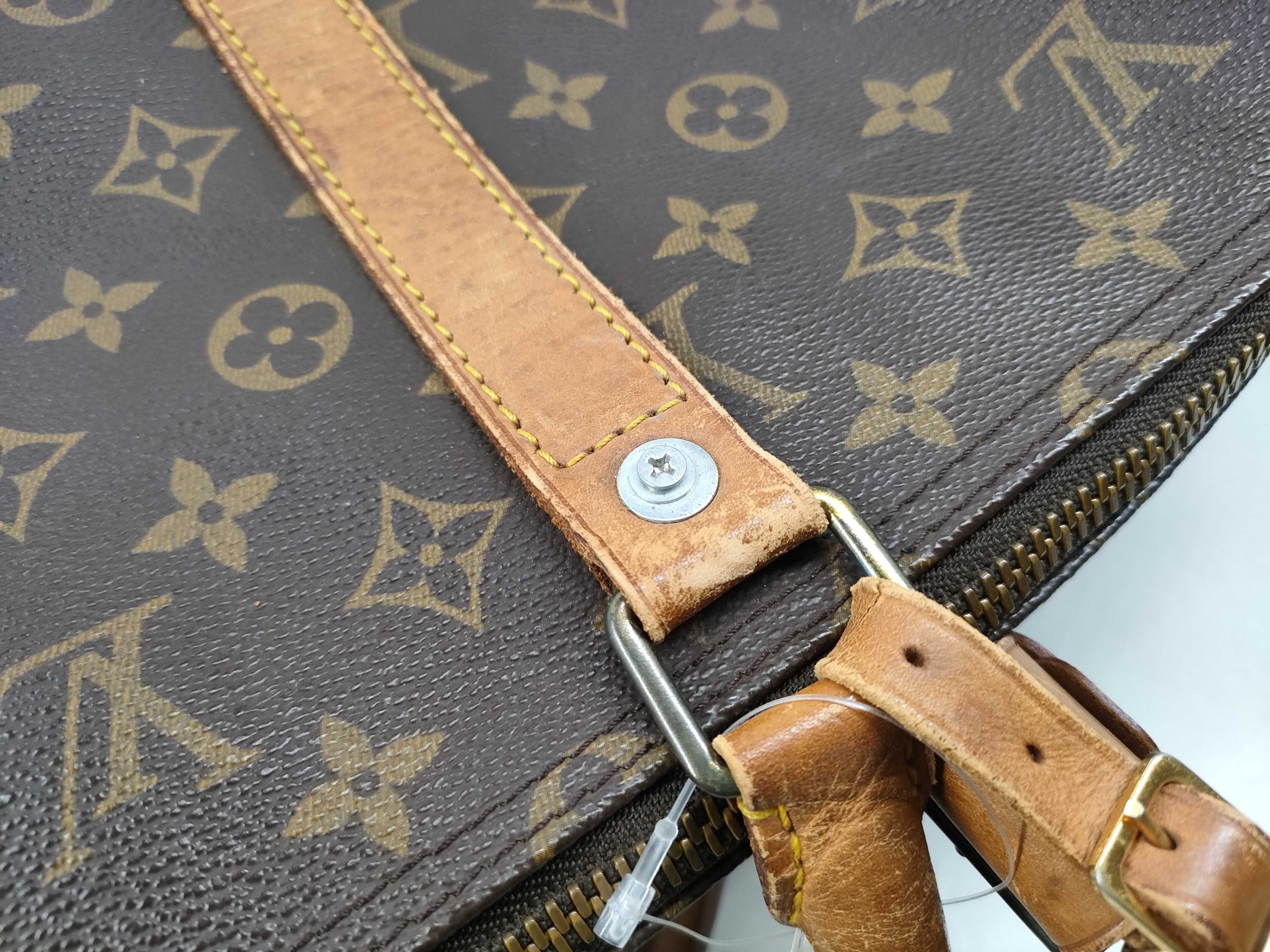 Monogram Keepall Boston bag (with aftermarket screws used) — view 12