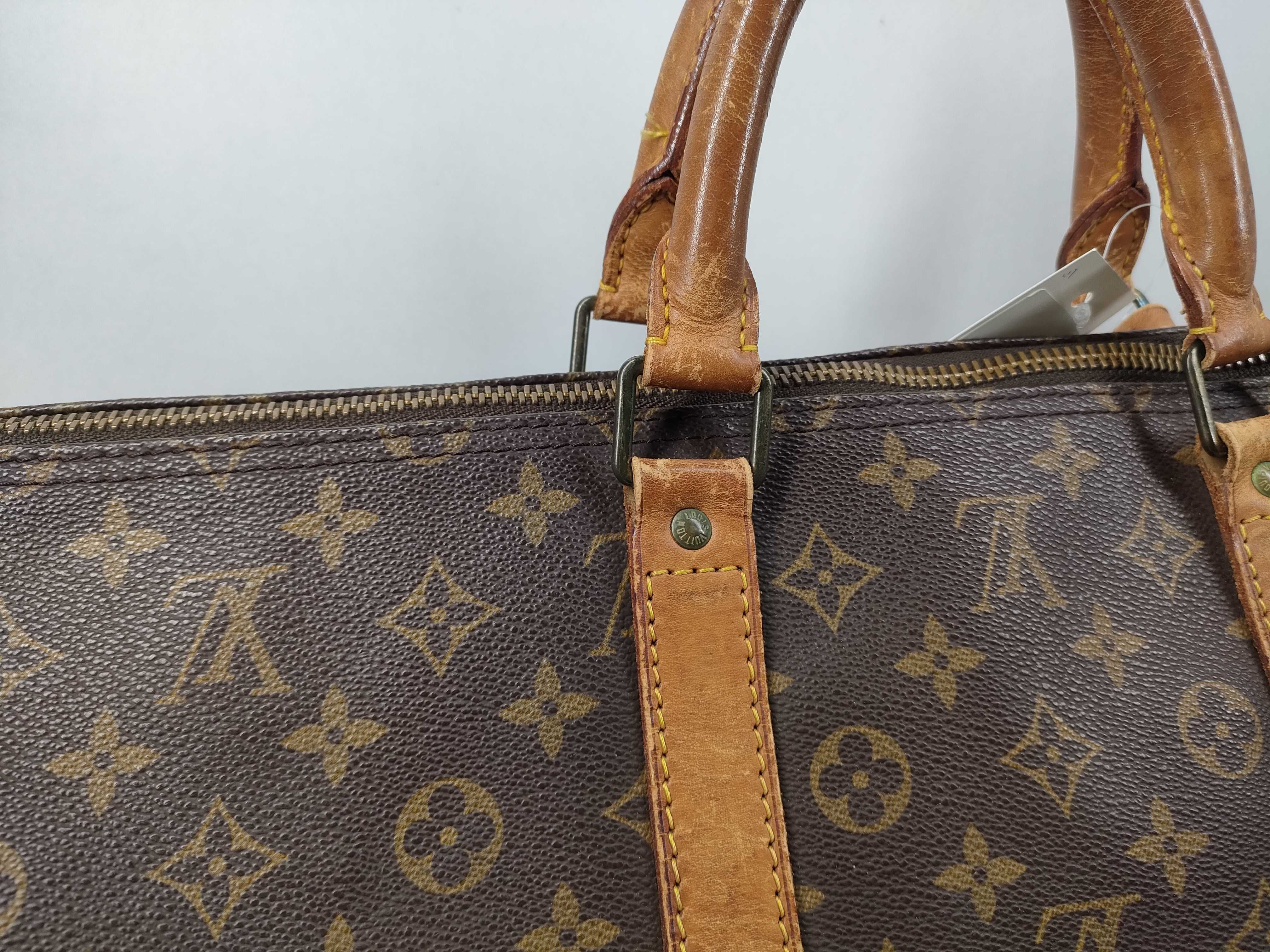 Monogram Keepall Boston bag (with aftermarket screws used) — view 3