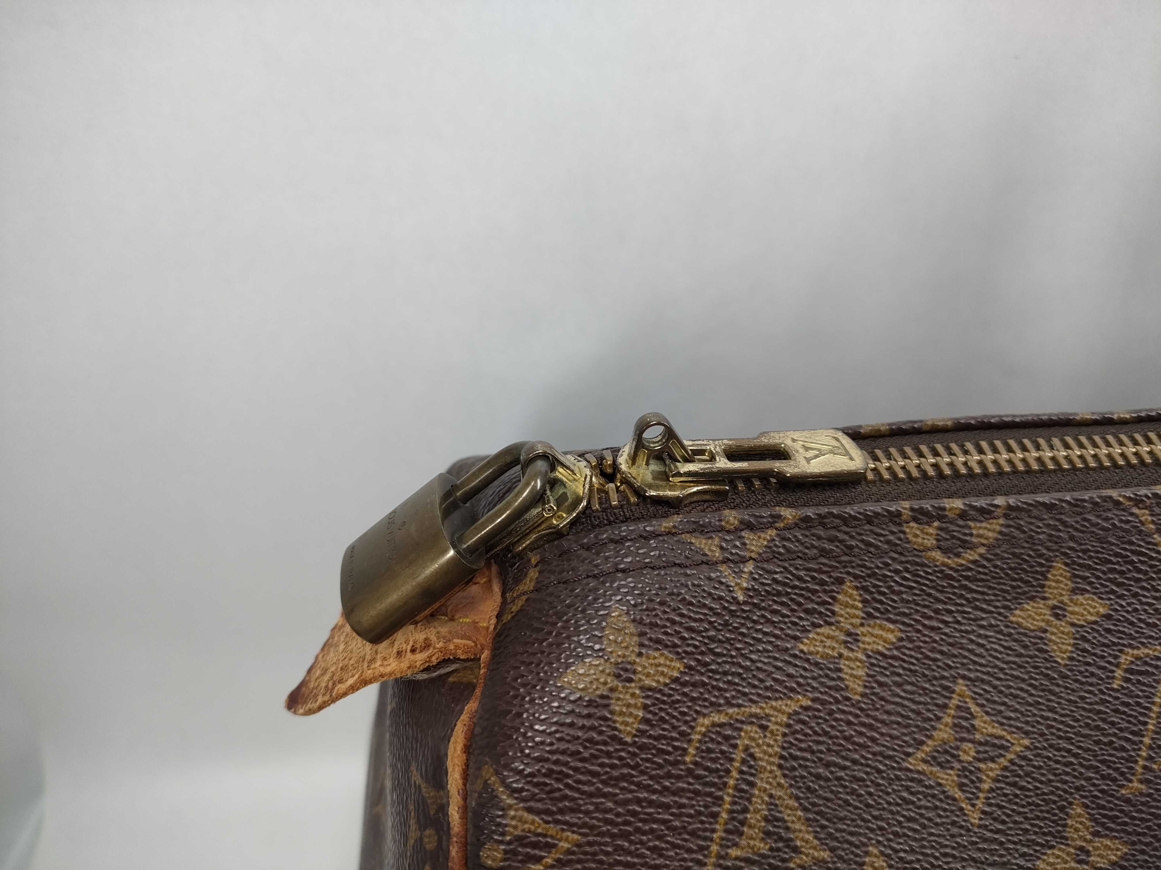 Monogram Keepall Boston bag (with aftermarket screws used) — view 5
