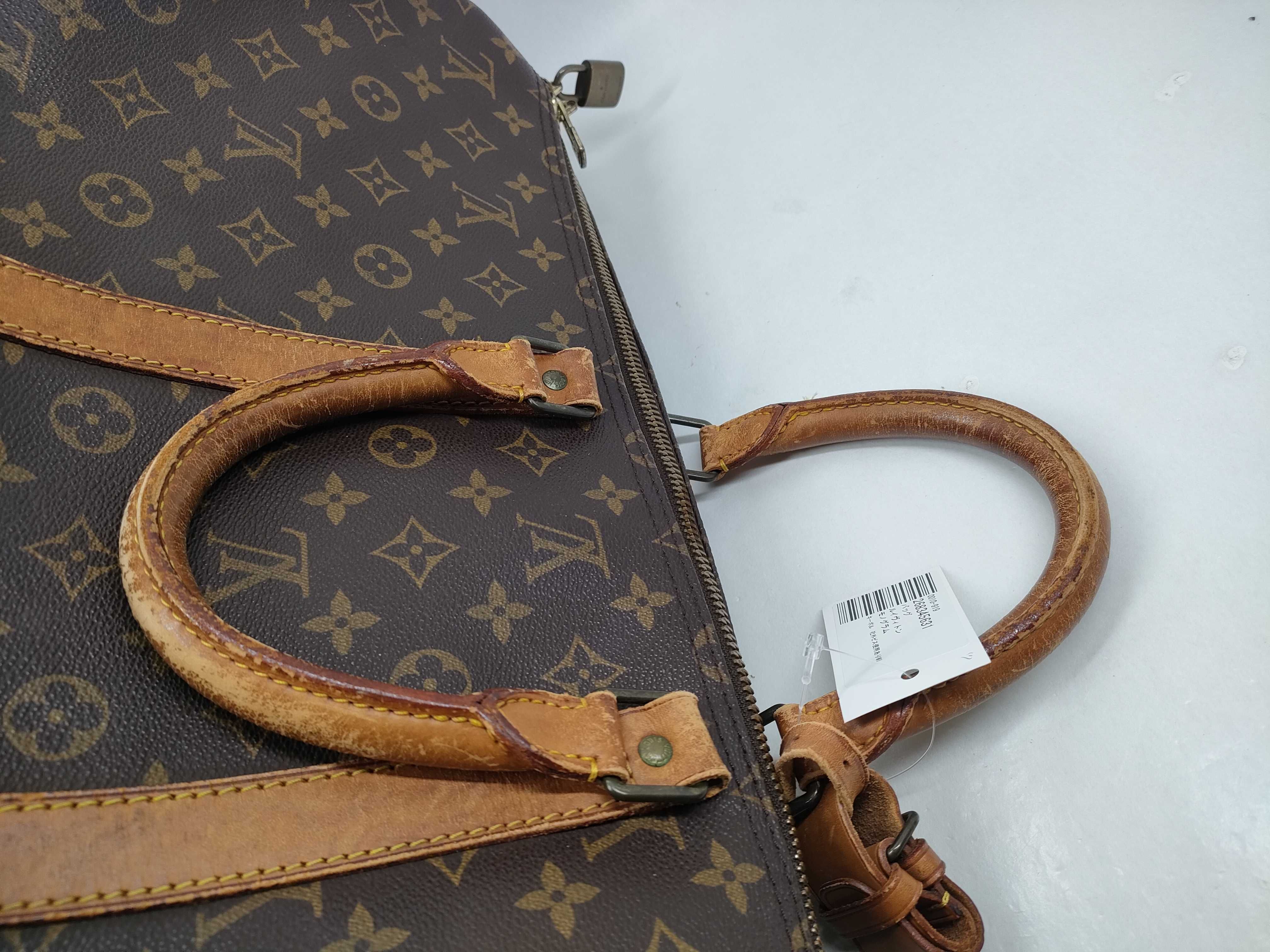 Monogram Keepall Boston bag (with aftermarket screws used) — view 9