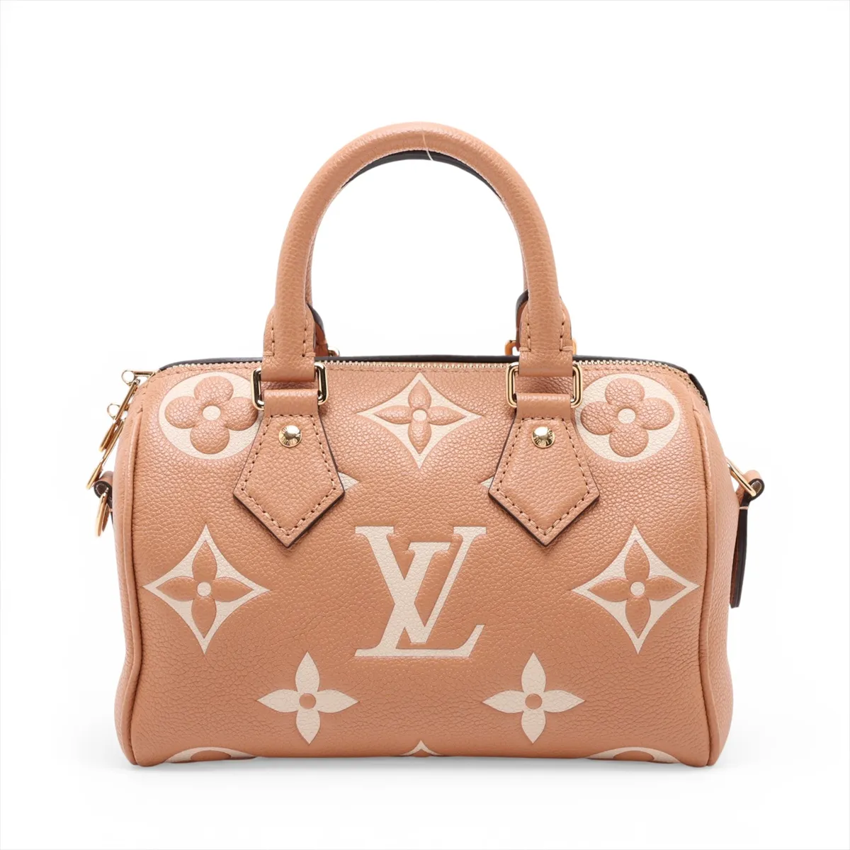 Bicolor Monogram Empreinte Speedy Bandoulière 20 M12713 Orange x Beige (RFID detected) — view 2
