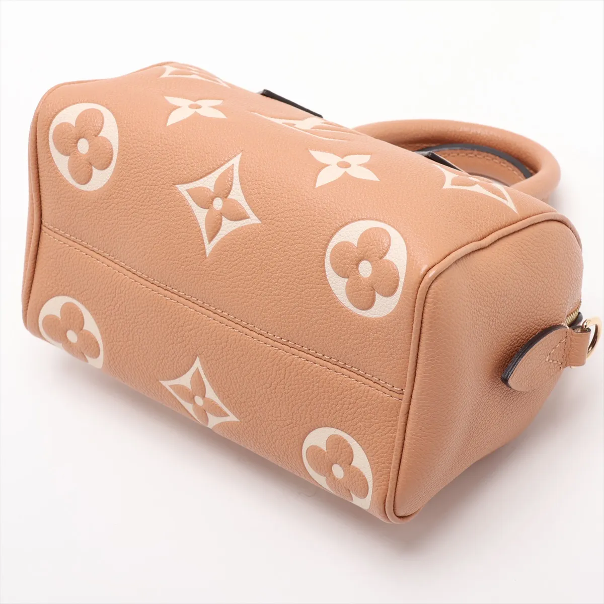 Bicolor Monogram Empreinte Speedy Bandoulière 20 M12713 Orange x Beige (RFID detected) — view 3