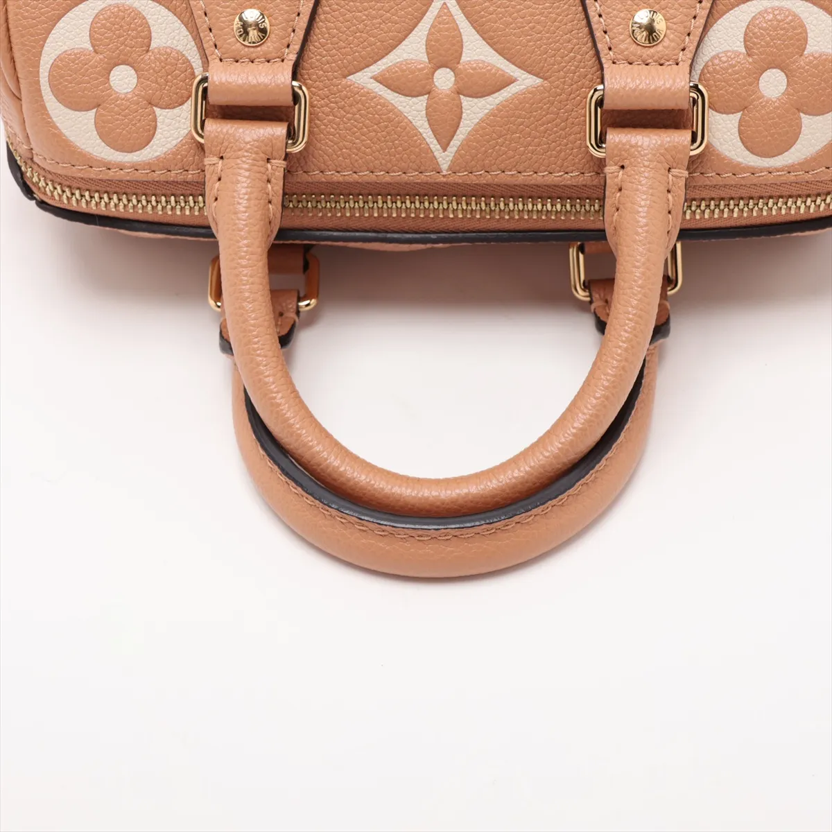 Bicolor Monogram Empreinte Speedy Bandoulière 20 M12713 Orange x Beige (RFID detected) — view 5
