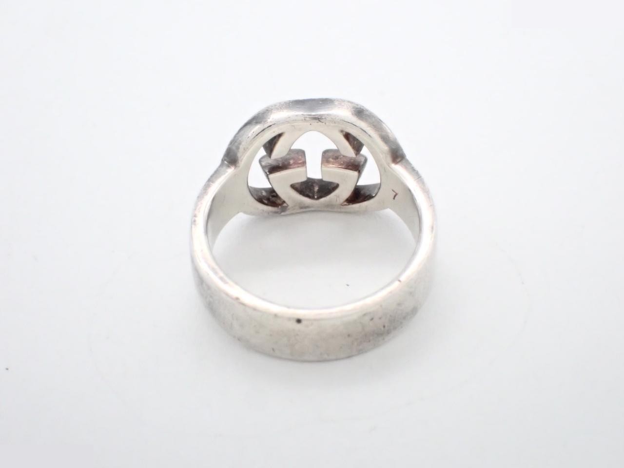 Interlocking Ring, 925 Sterling Silver, 4.4g, Size #7 — view 2