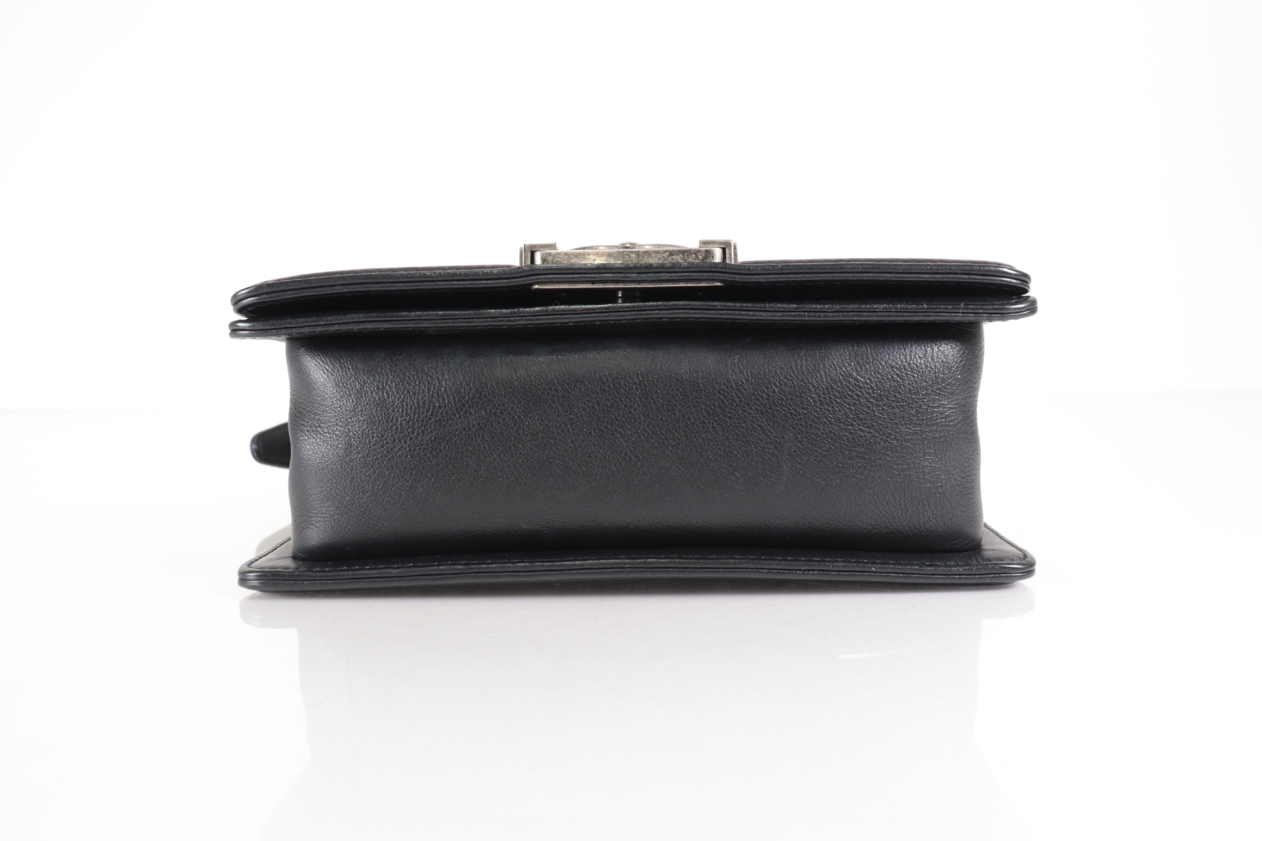 Boy Chanel Mini Chain Shoulder Bag, Silver Hardware, Serial Number 17 Series — view 7